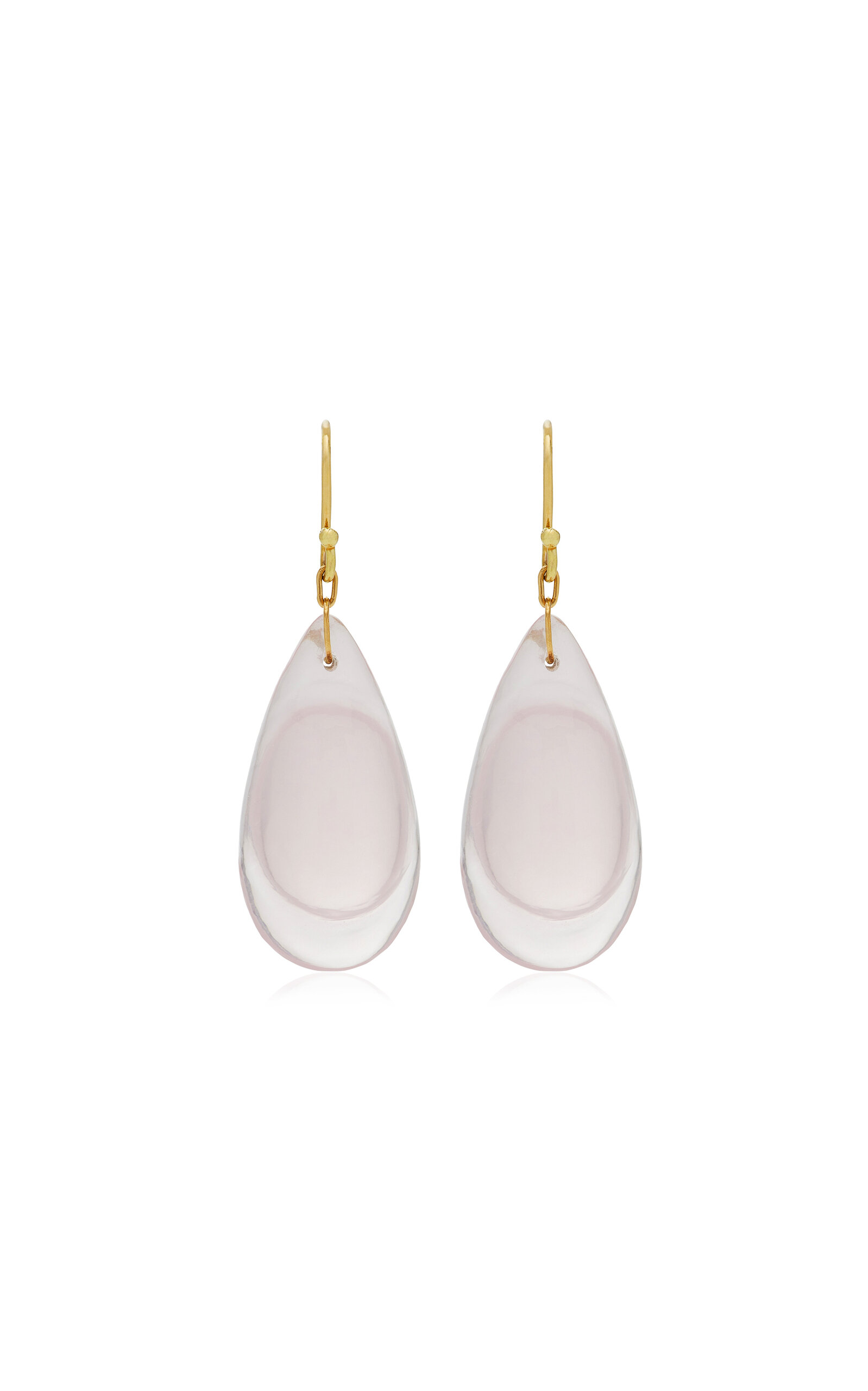 Ten Thousand Things Droplet 18k Yellow Gold Quartz Earrings In Gold