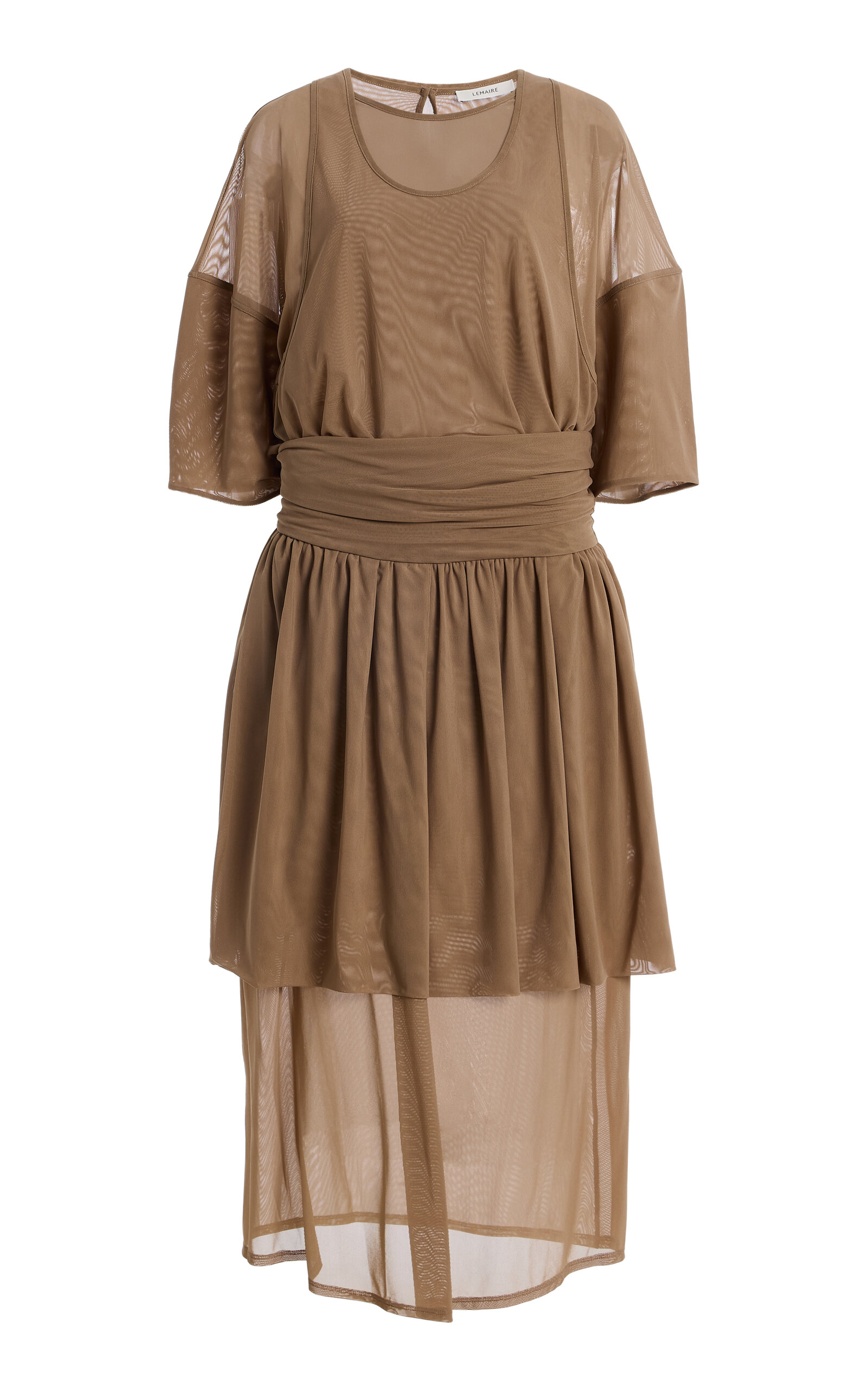 Lemaire Double-Layer Mesh Midi Dress