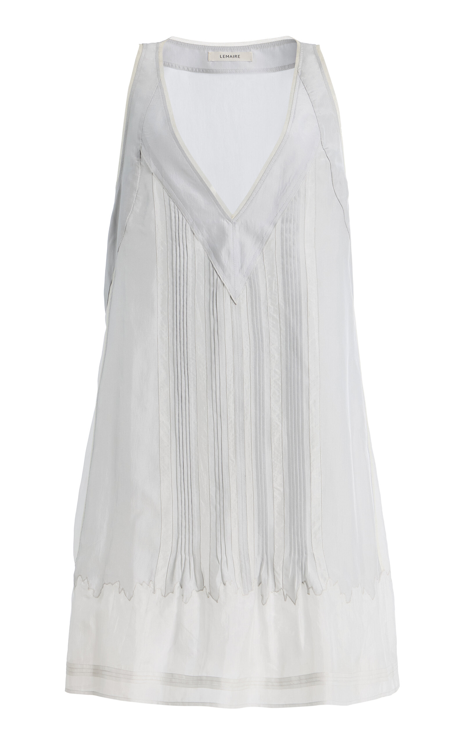 Lemaire Sleep Silk Tunique Dress In Blue