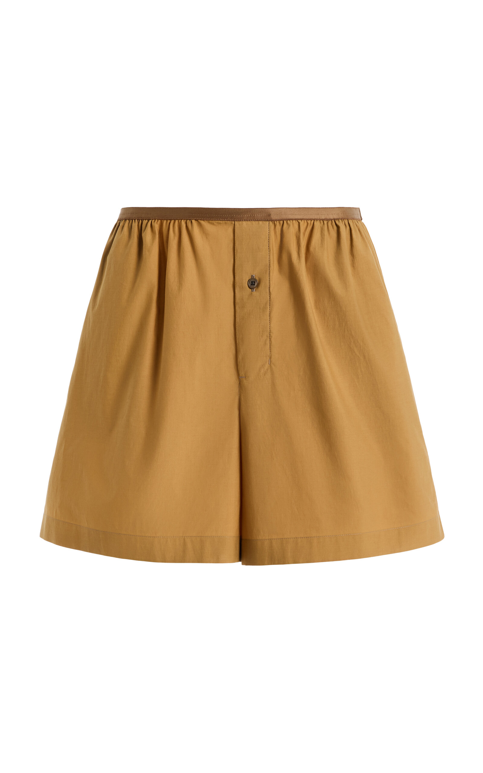 Lemaire Boxer Cotton Silk Shorts Squid Ink Size: 36