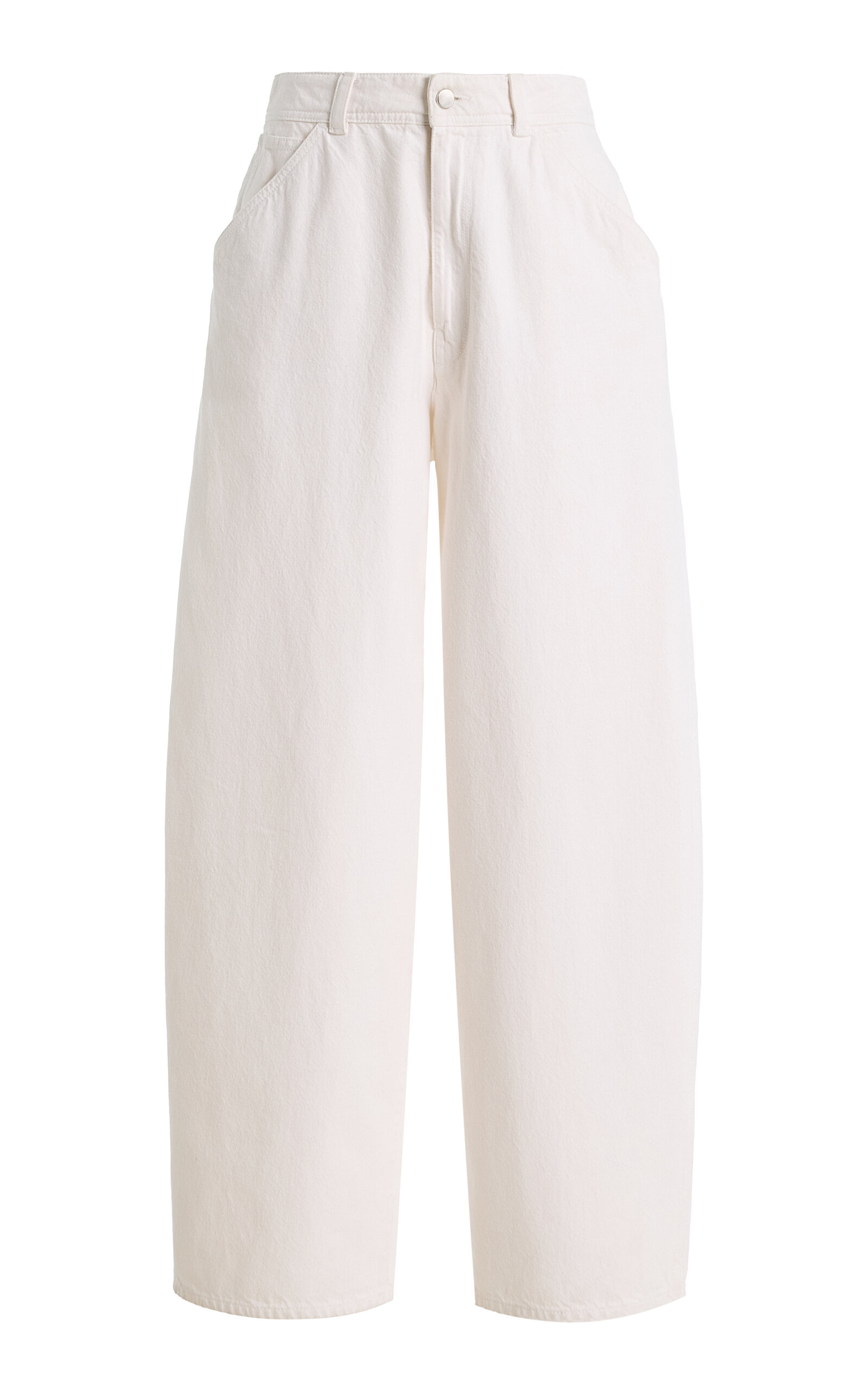 Lemaire Large Curved Cotton Pants Milk Size: 34