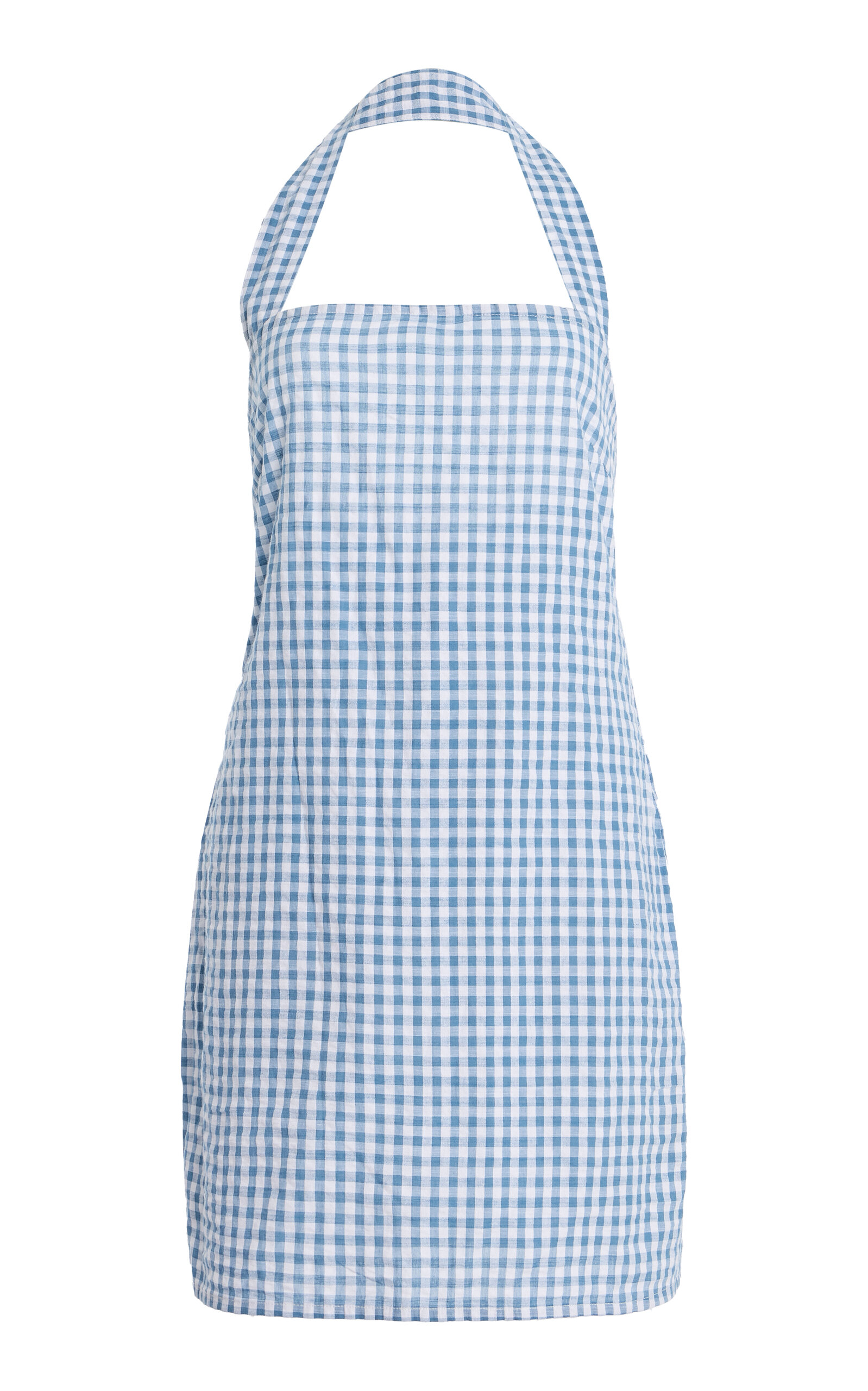 All That Remains Juliette Gingham Seersucker Cotton Mini Halter Dress