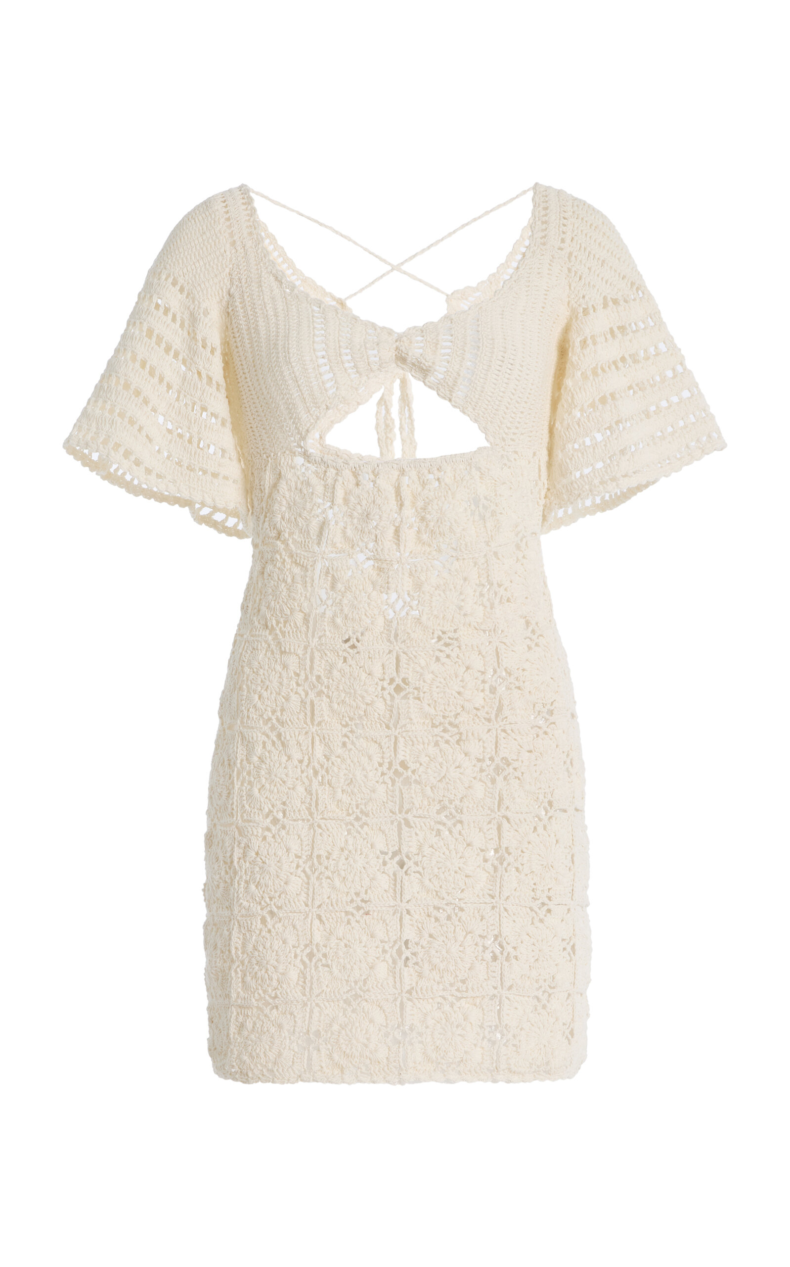 Akoia Swim Exclusive Crocheted Cotton Mini Dress - Women's Clothing