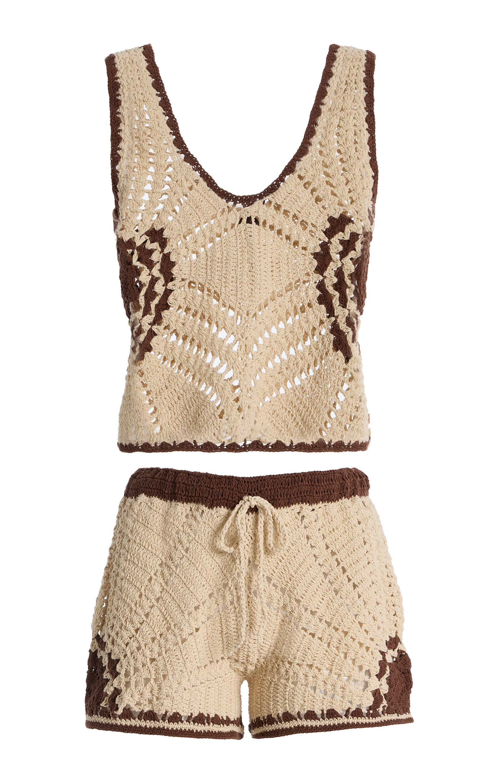 Akoia Swim Exclusive Crocheted Cotton Short Set