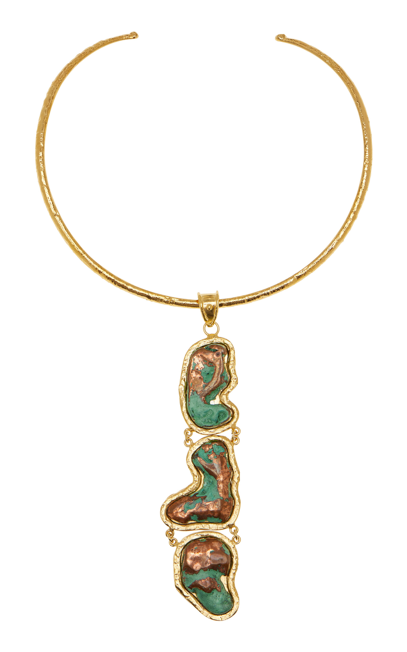 Sylvia Toledano 18k Gold Plated Native Copper Necklace In Gold
