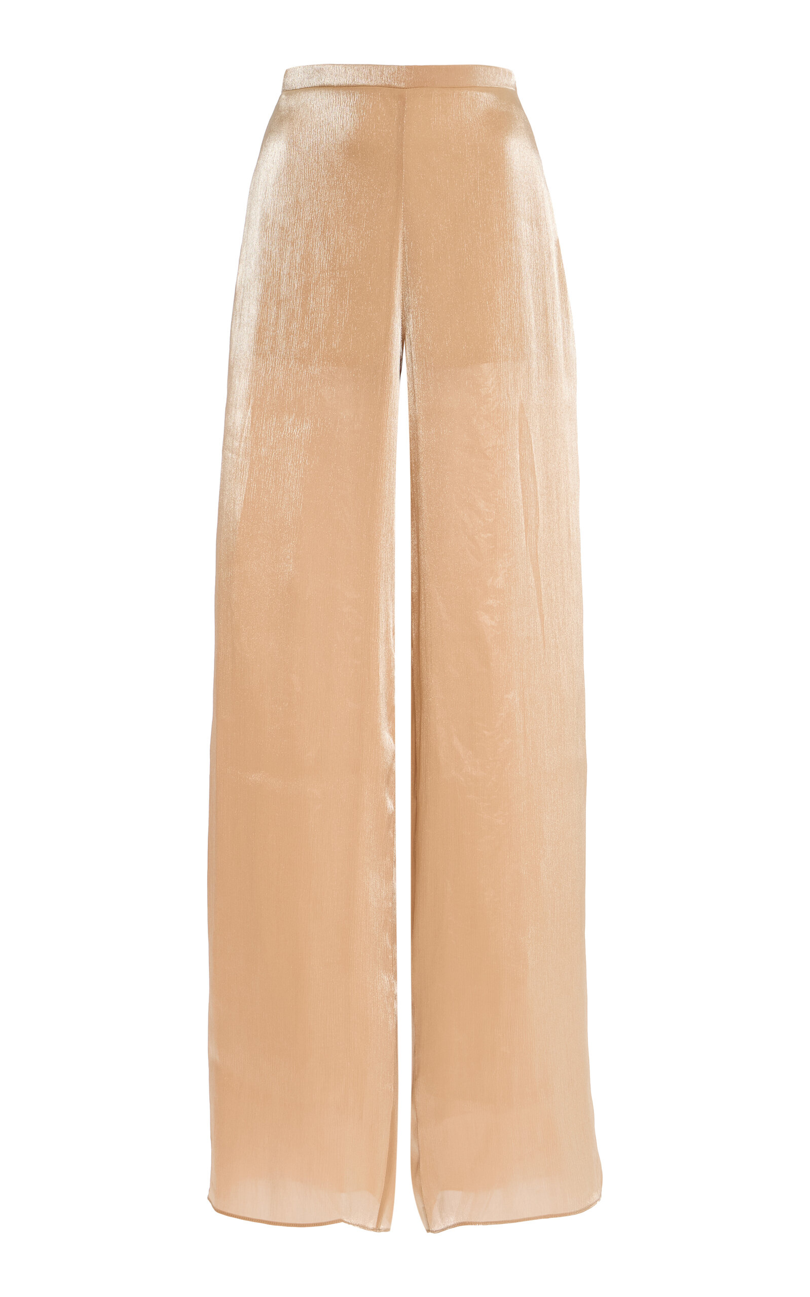 Sev Satin Wide-leg Pants In Neutral