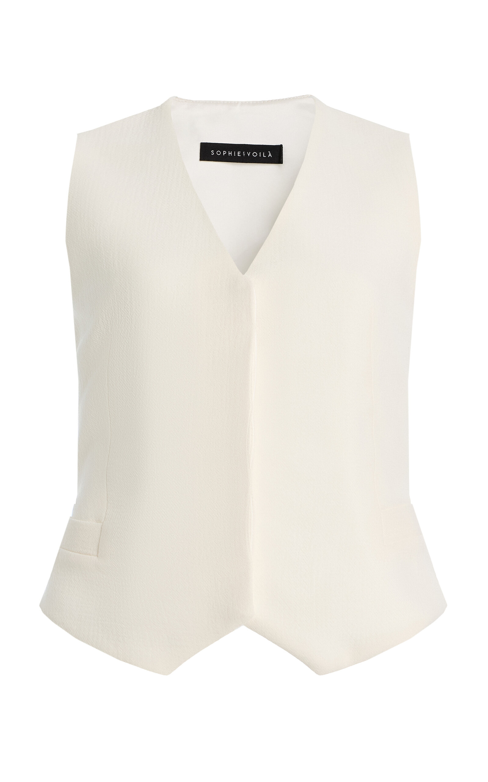 SEV Tailored Wool-Crepe Vest