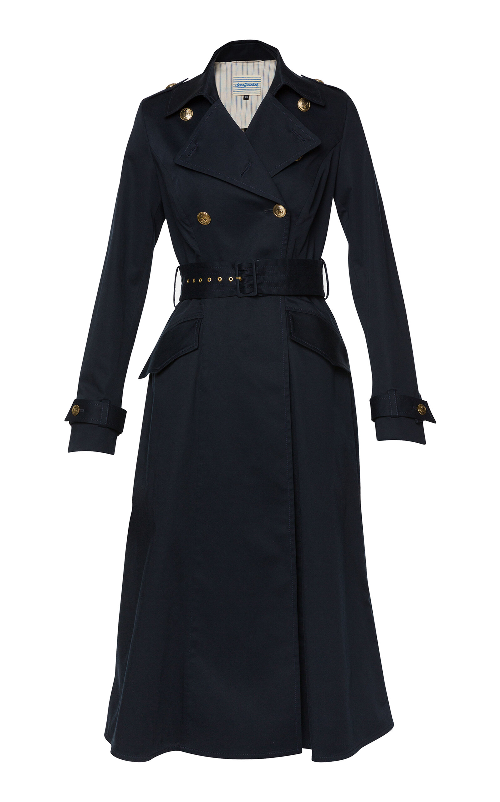 Lena Hoschek Boulevard Belted Trench Coat - Black - XL