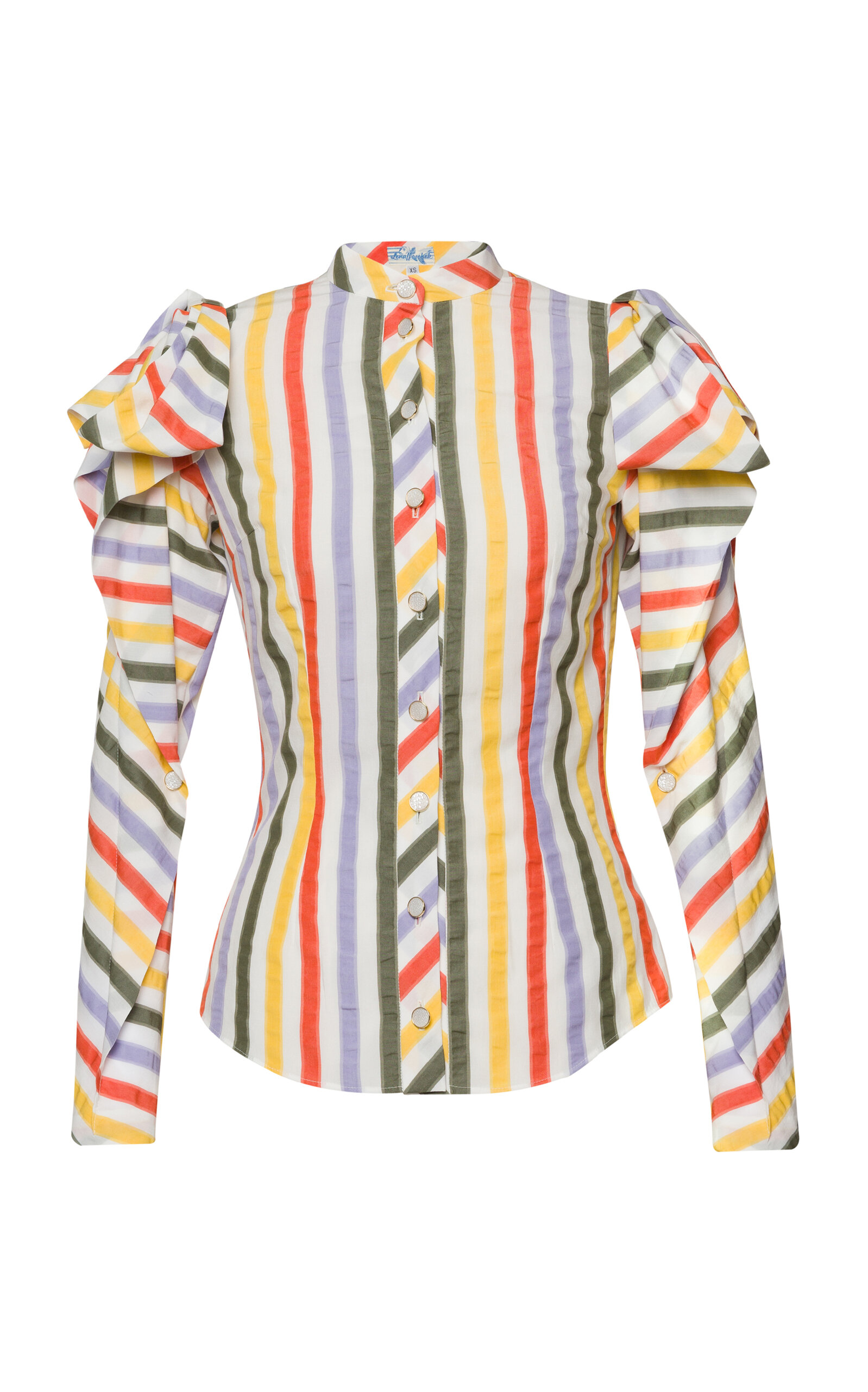 Lena Hoschek Farfalla Striped Blouse - Multi