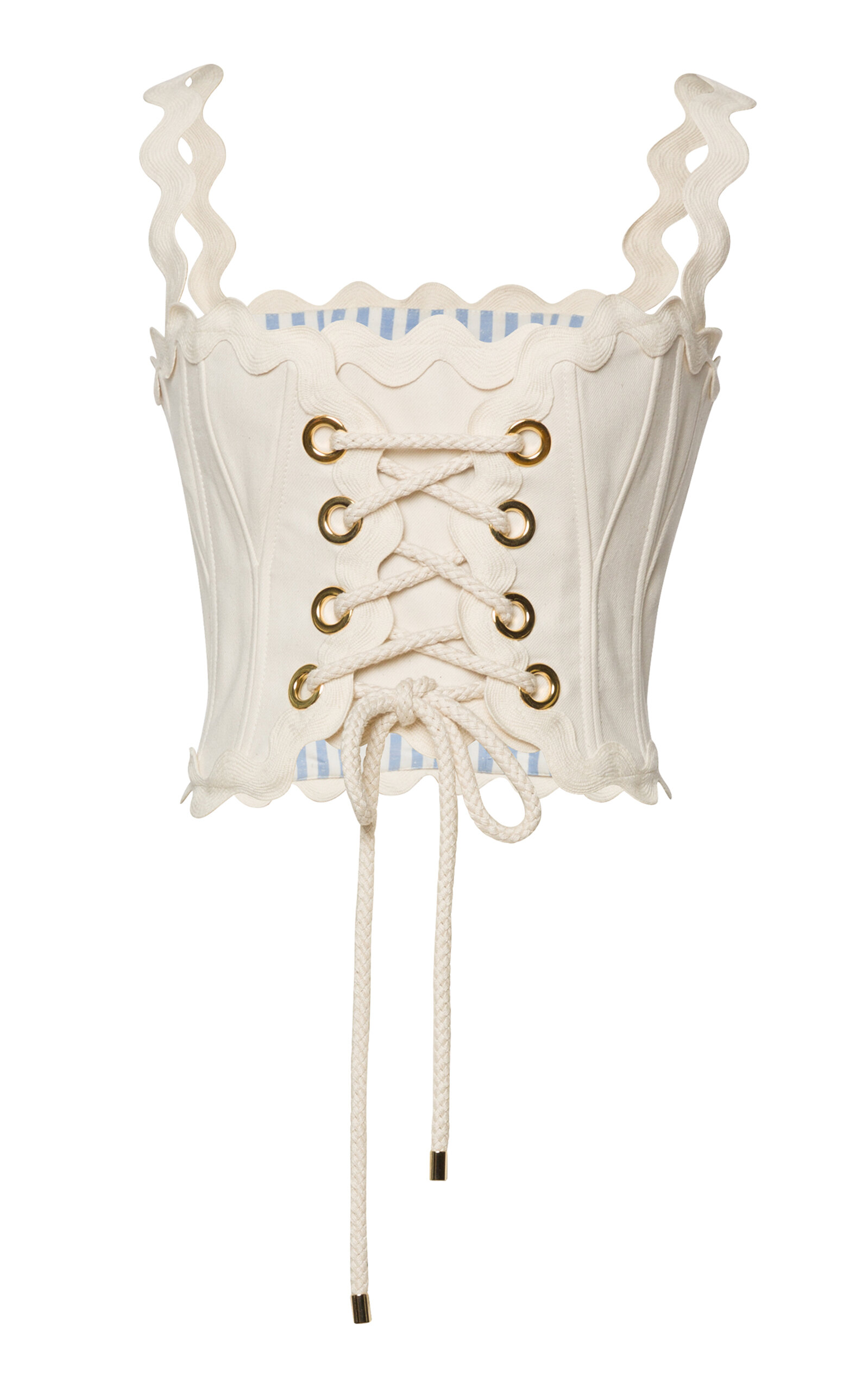 Riviera Lace-Up Cotton Corset