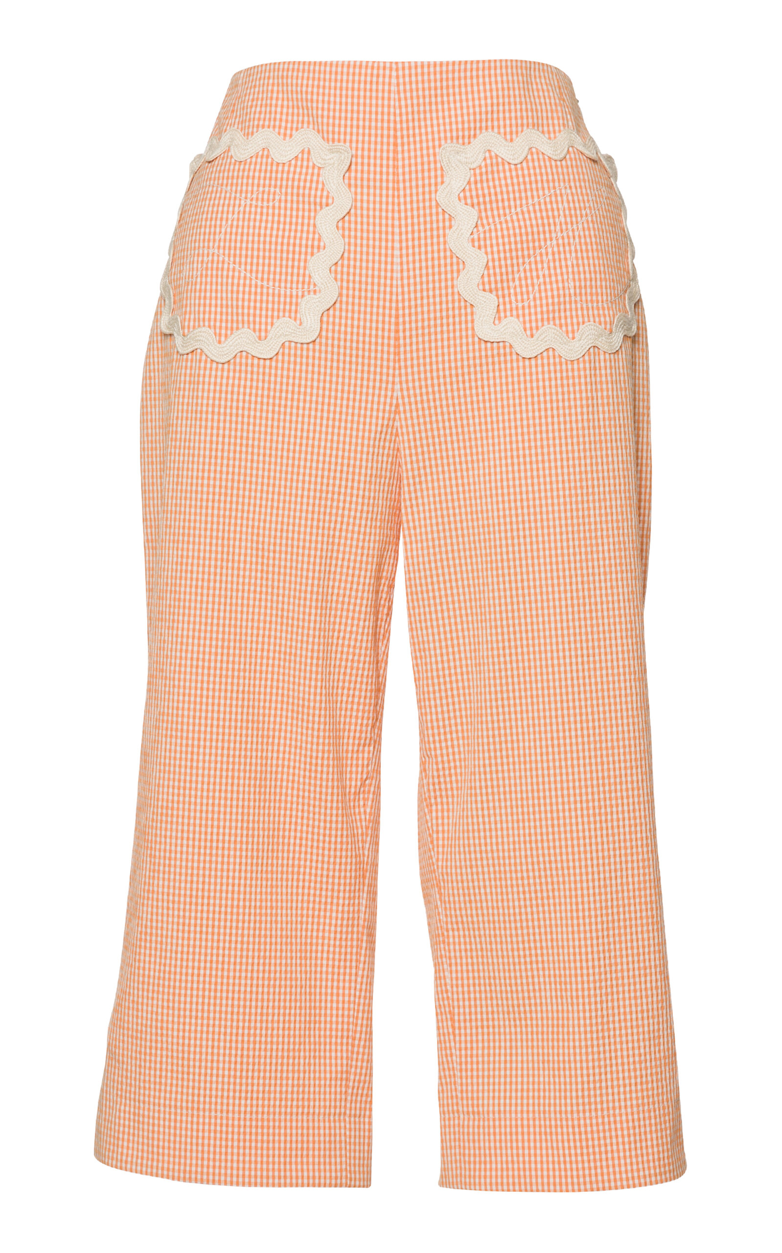 Lena Hoschek Topolino High-Rise Capri Pants - Coral