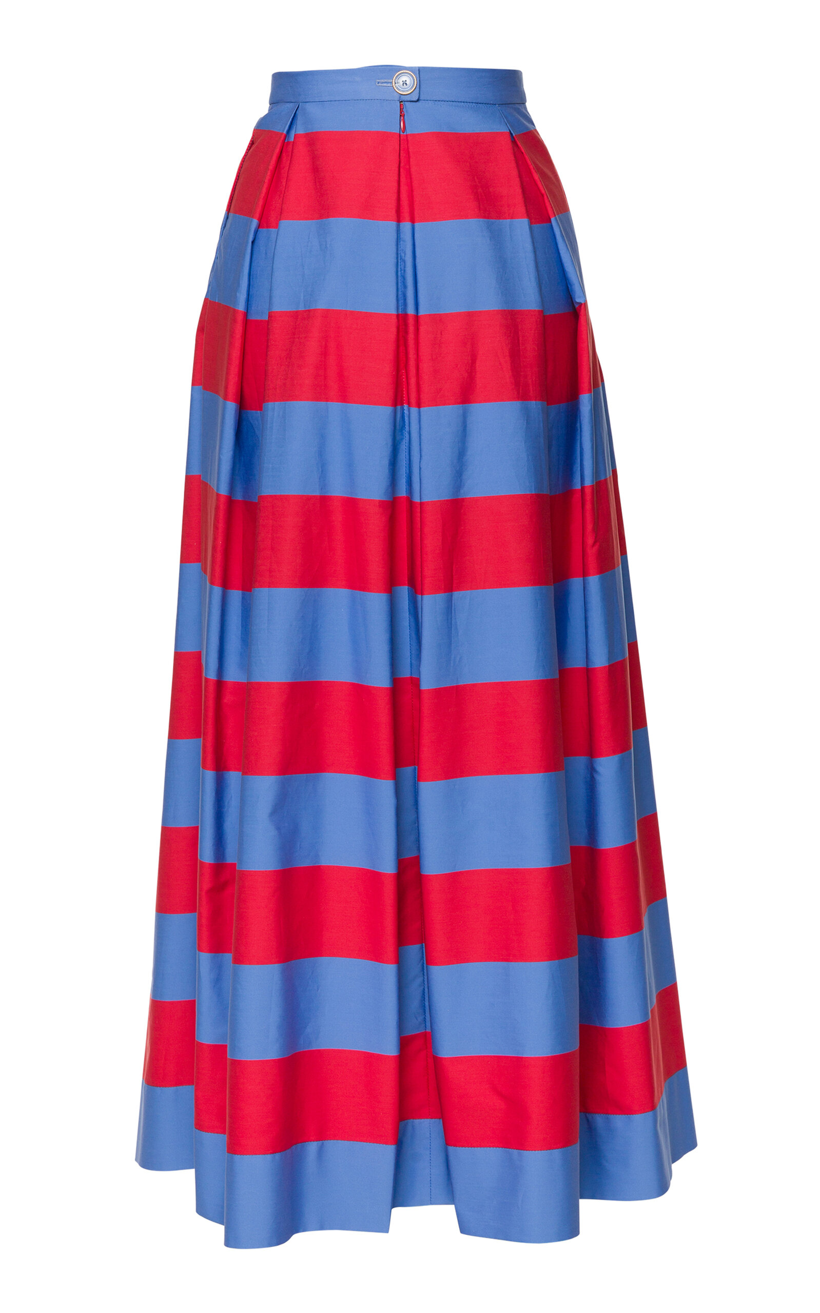 Lena Hoschek Festa Striped Cotton Maxi Skirt - Stripe