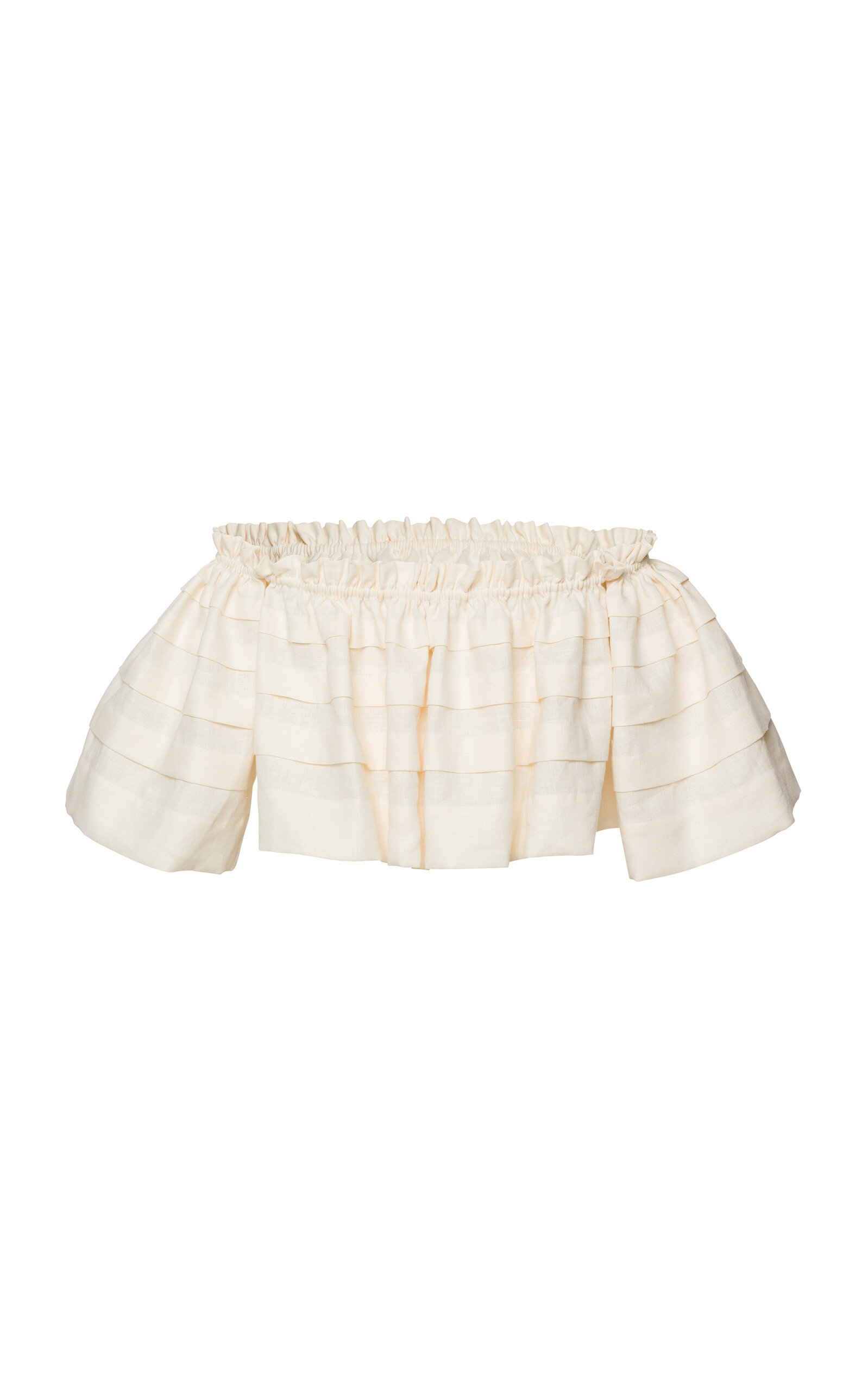 CÃ¤cilia Off-The-Shoulder Linen Blouse