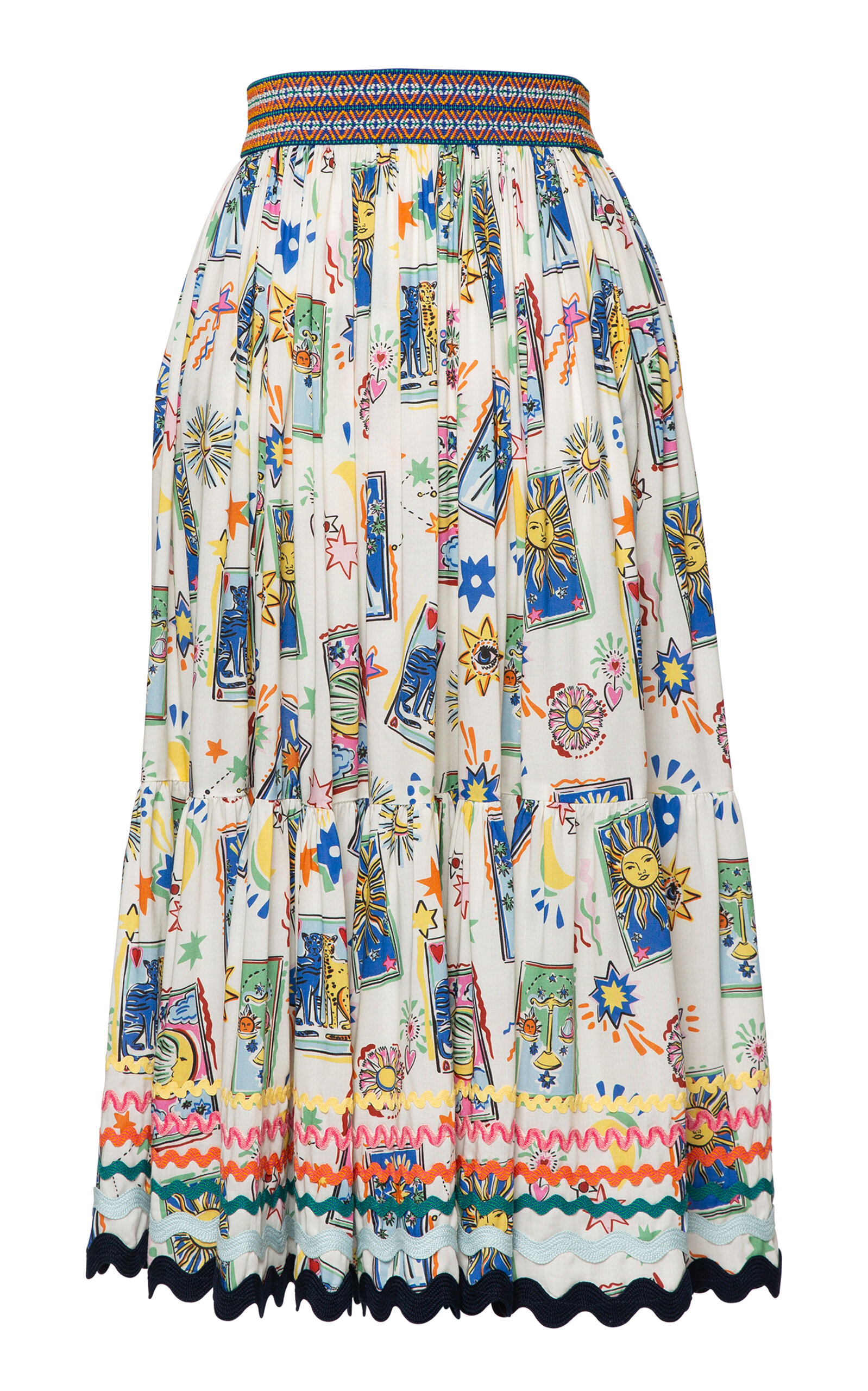 Good Times Printed Midi Skirt