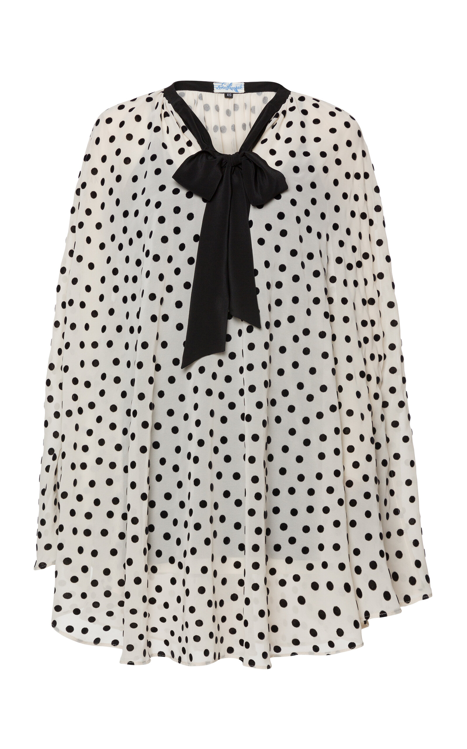 Lena Hoschek Socialite Polka-Dot Mini Dress - Black/white