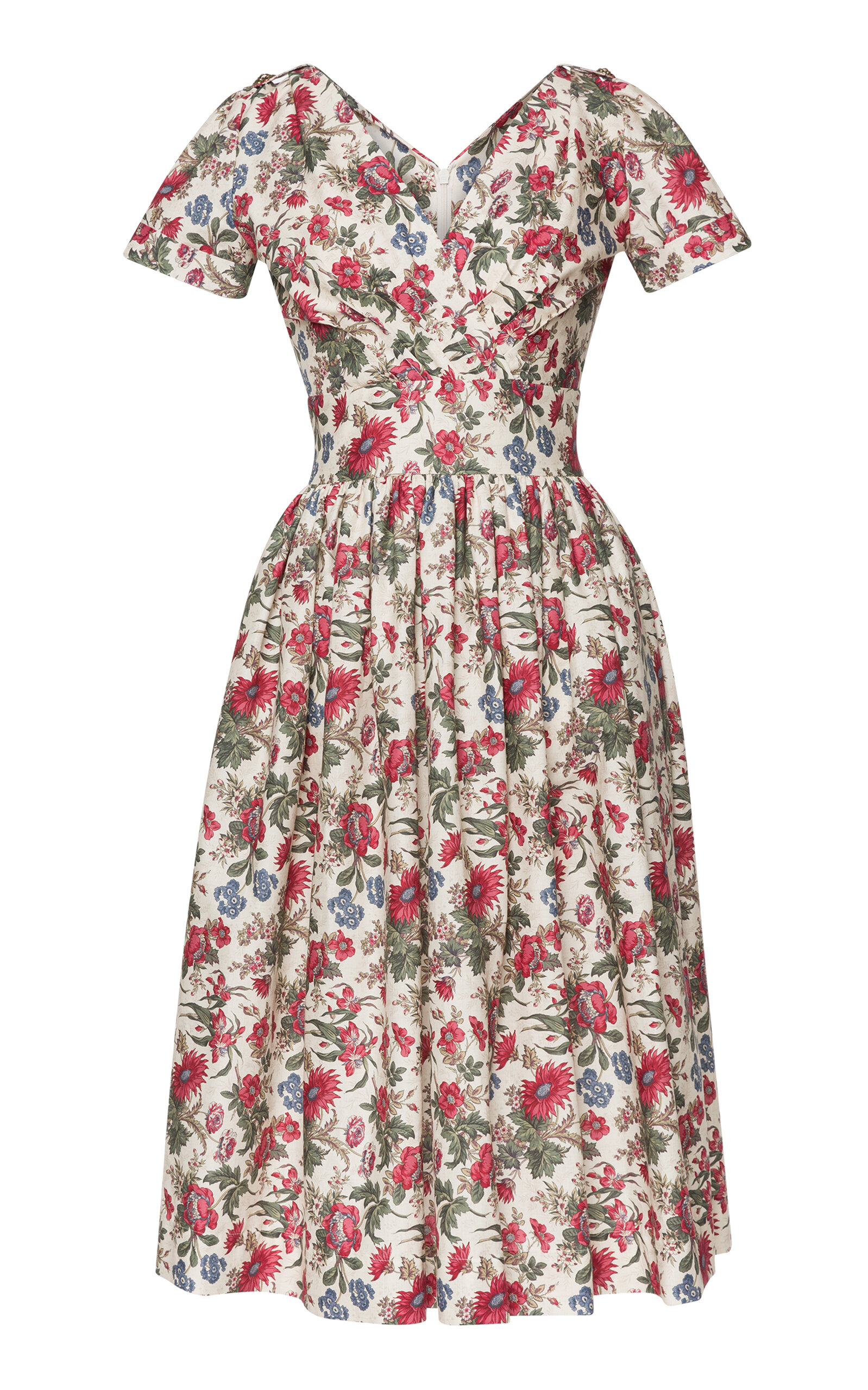 Lena Hoschek Susanna Floral Cotton Midi Dress - Multi