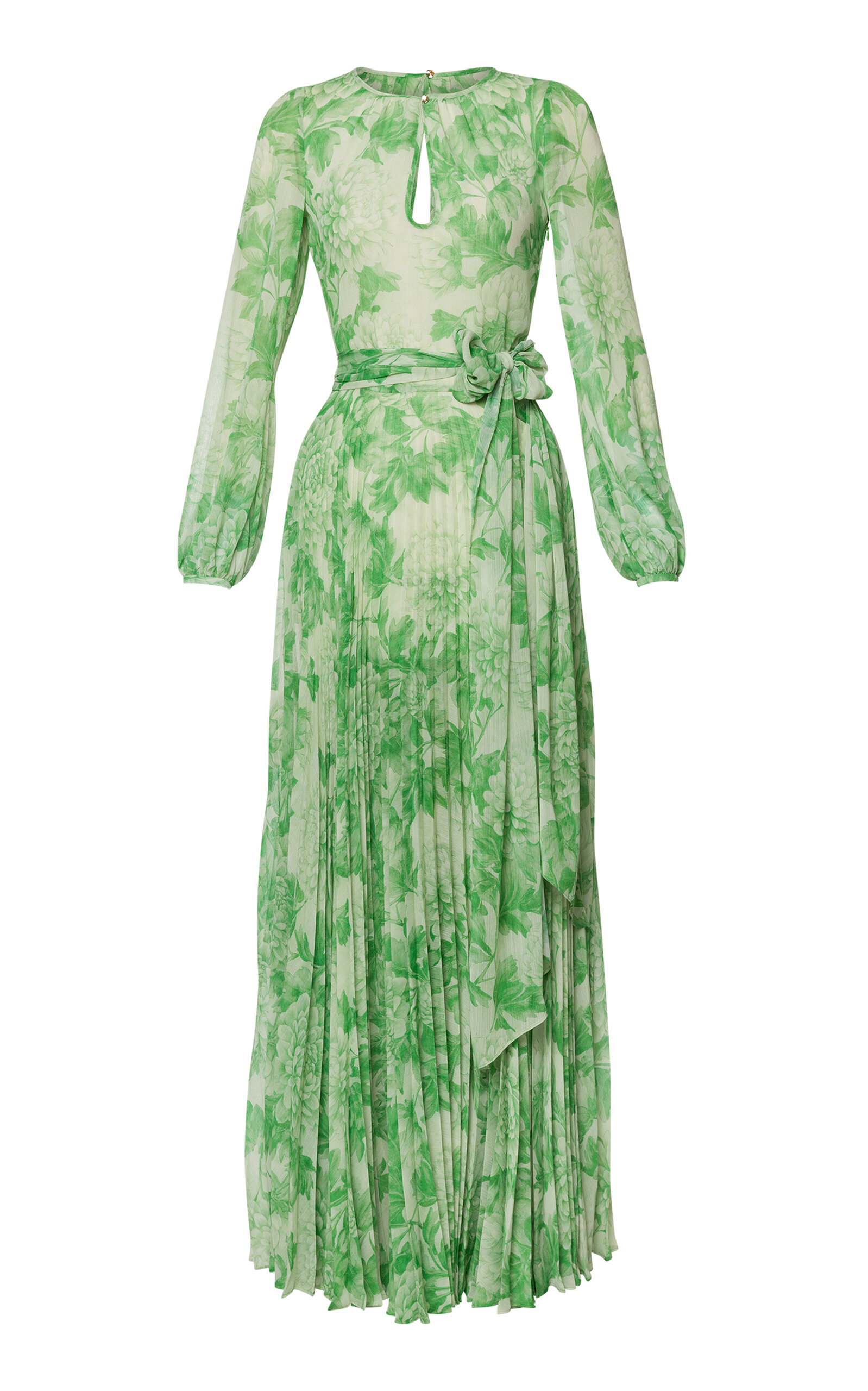Lena Hoschek Dalida Printed Maxi Dress - Green - XL