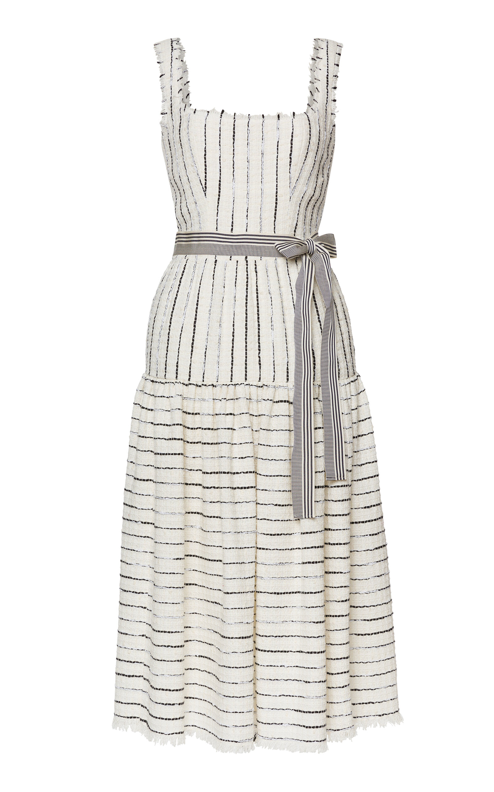 Voyage Striped Midi Dress
