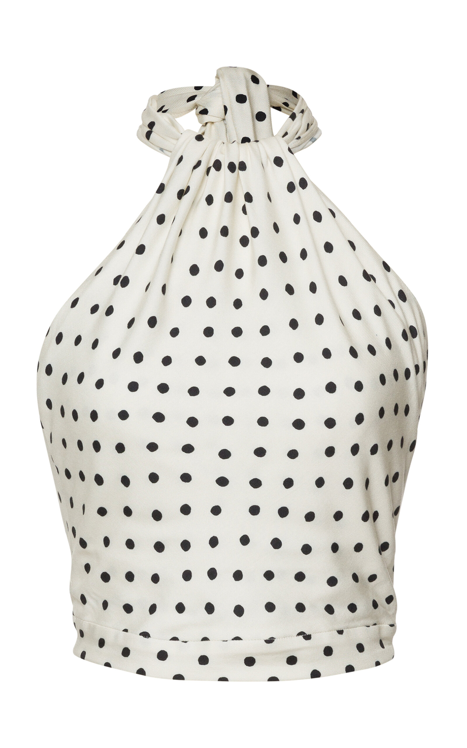 Capri Polka-Dot Halter Top