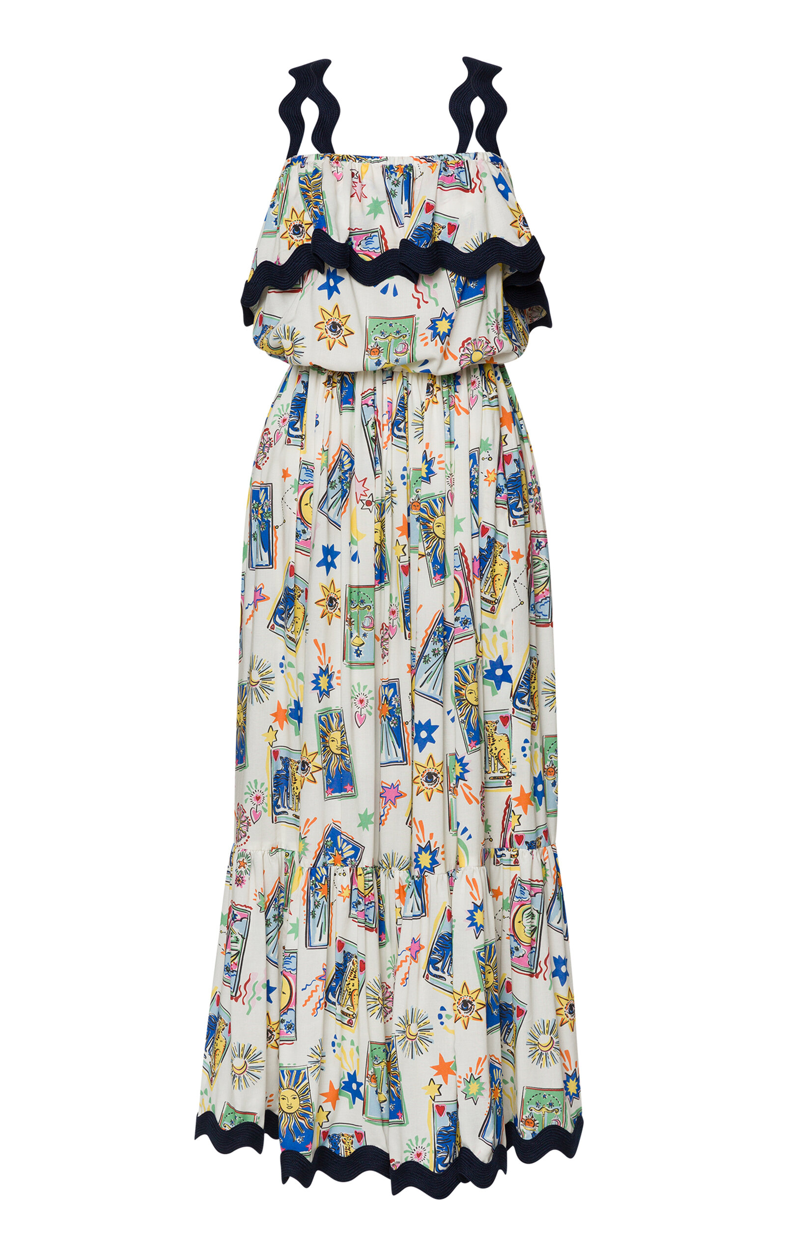 Flaneur Printed Midi Dress