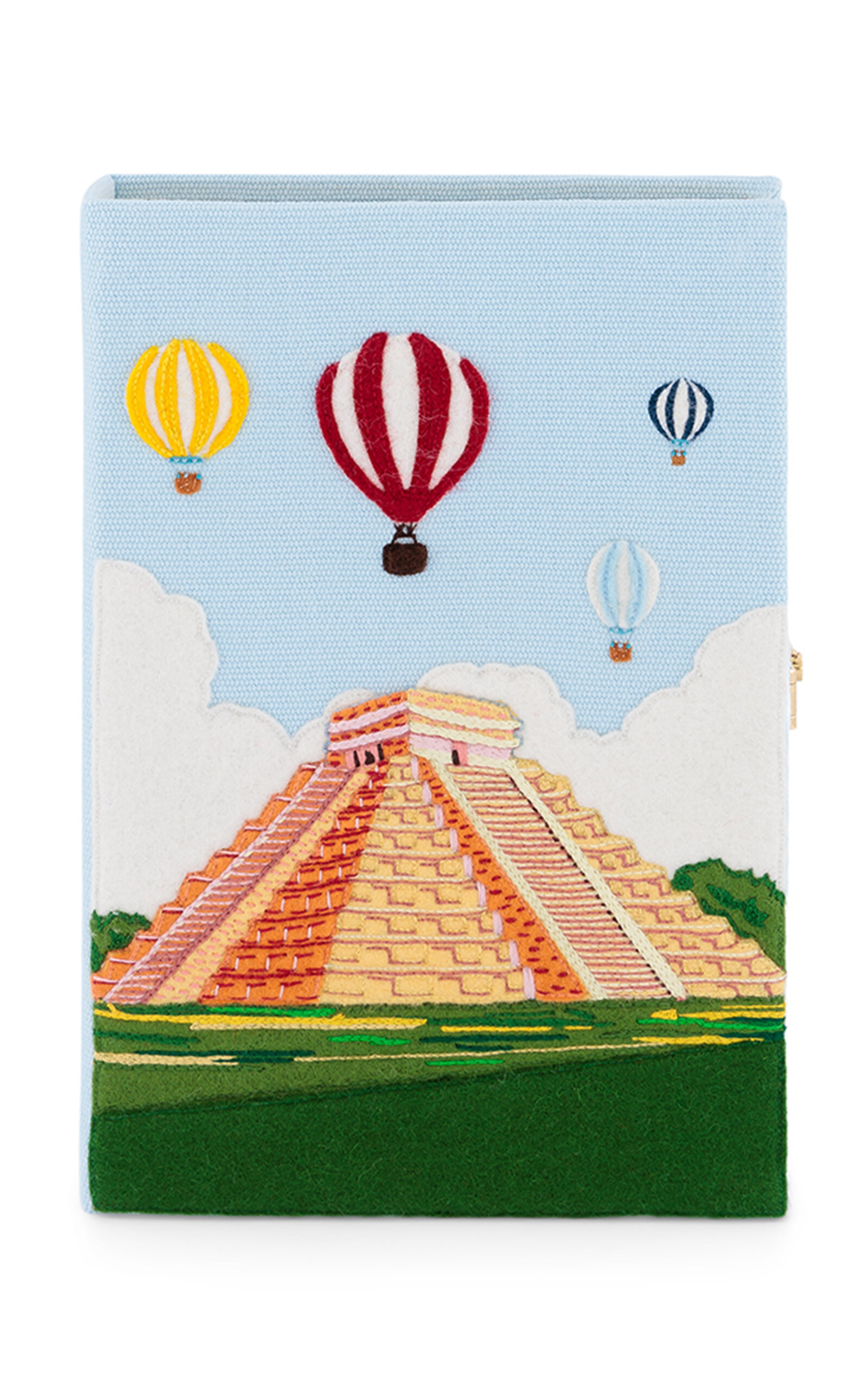 Olympia Le-Tan Magia Antigua Embroidered Clutch - Light Blue - OS