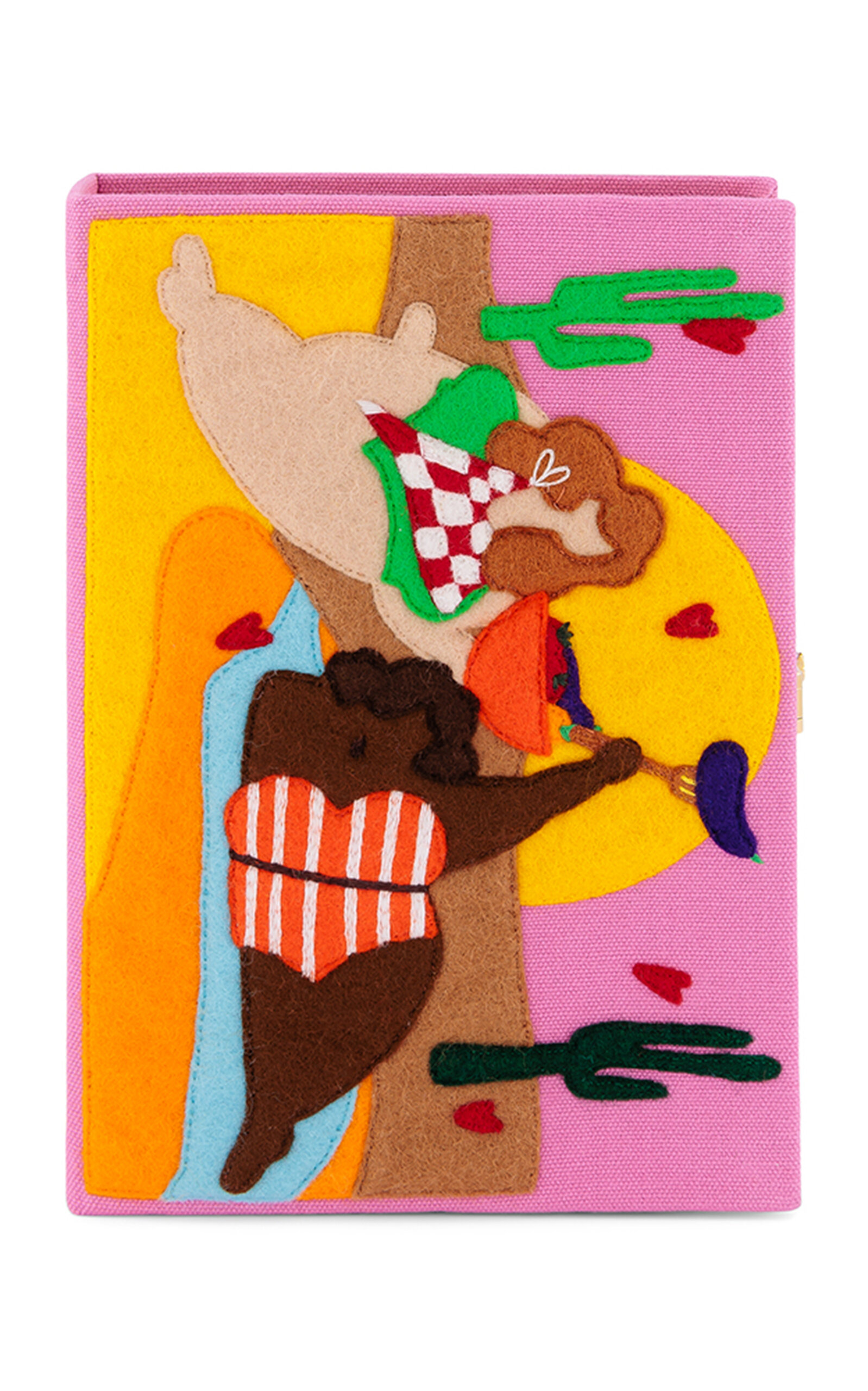 Olympia Le-Tan Arizona Barbeque Embroidered Clutch - Pink - OS