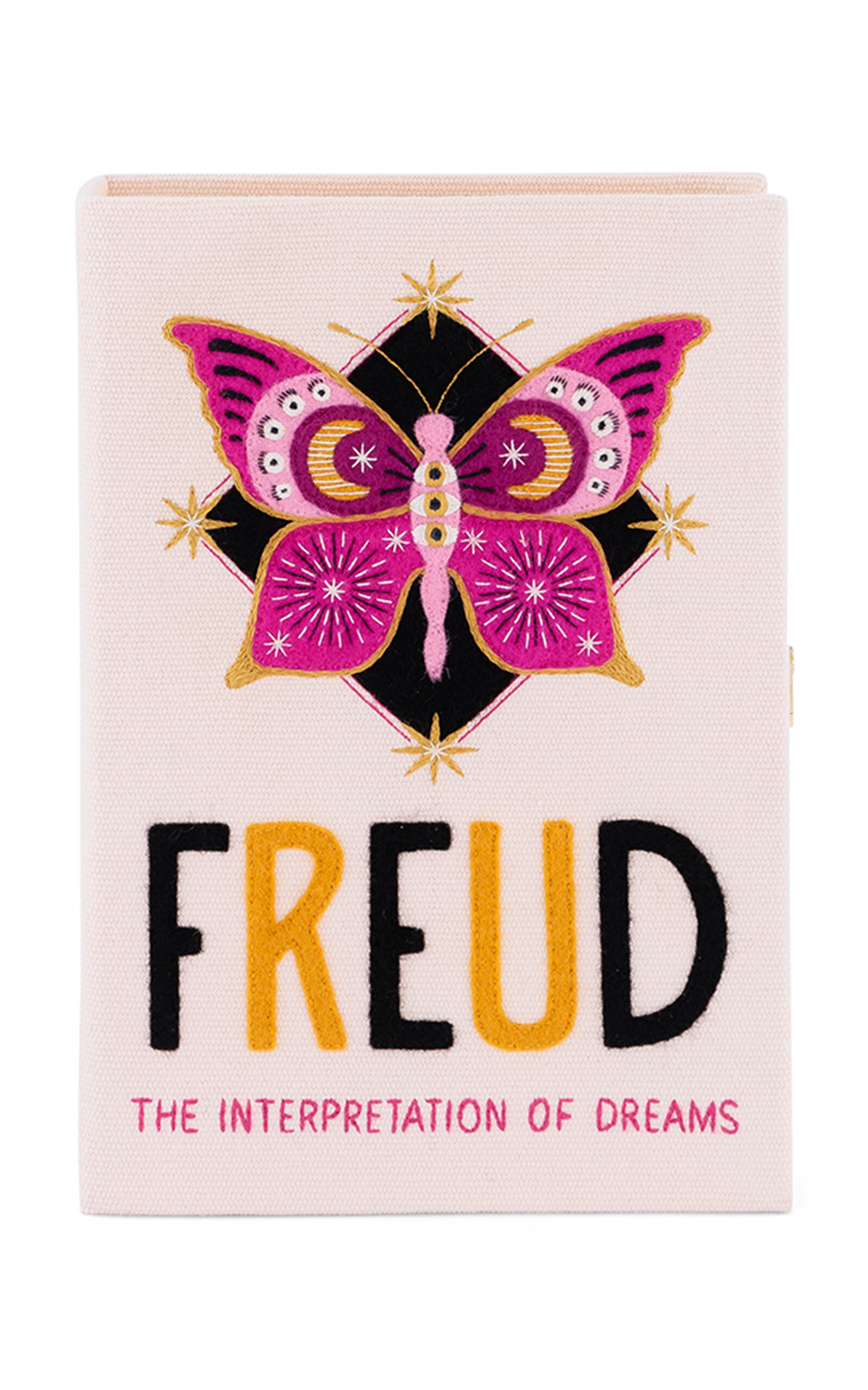 Olympia Le-Tan x Jenny Zemanek Interpret Of Dreams Embroidered Clutch - Light Pink - OS