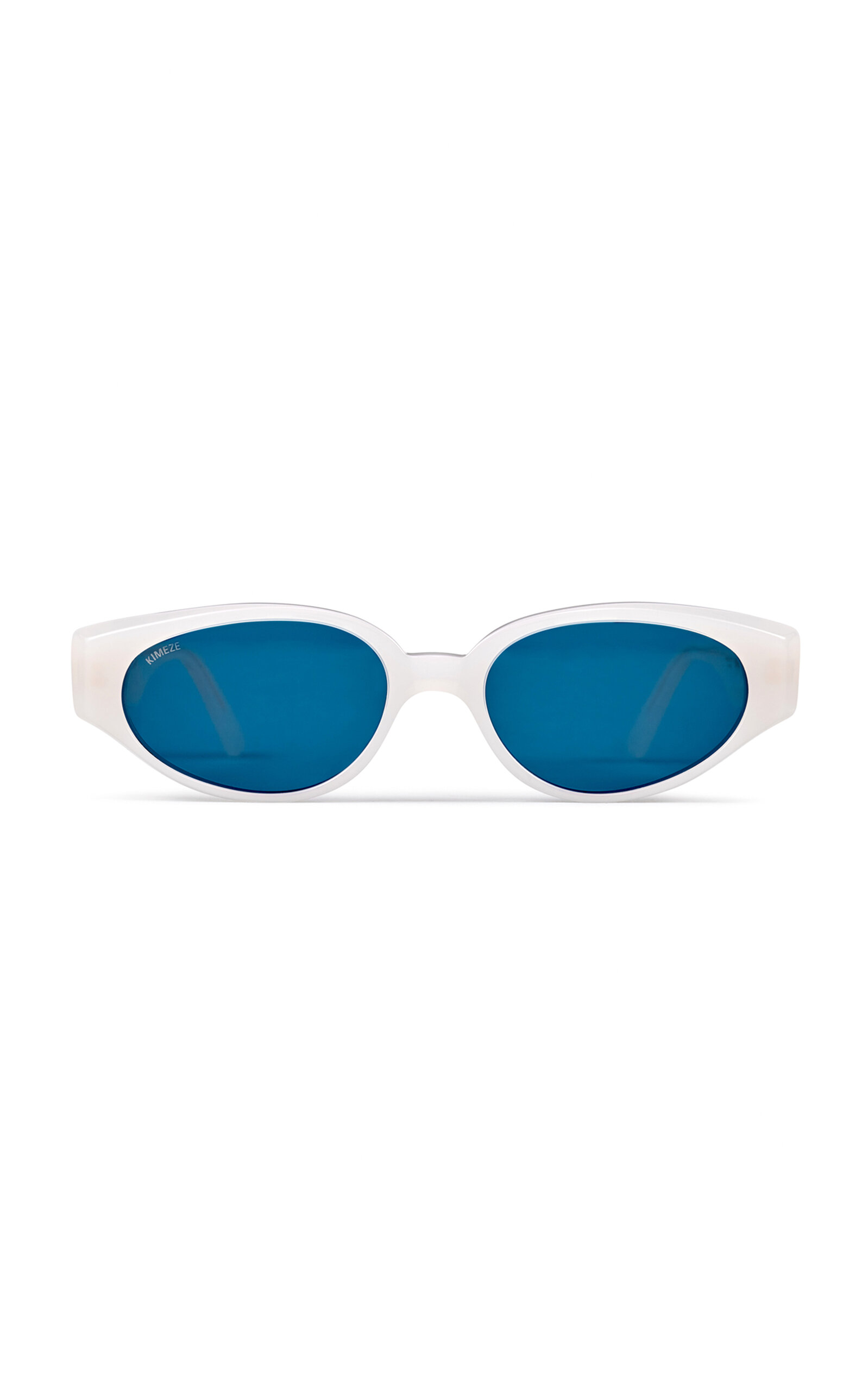 Kimeze Gabriel Ii Cat-eye Acetate Sunglasses In White