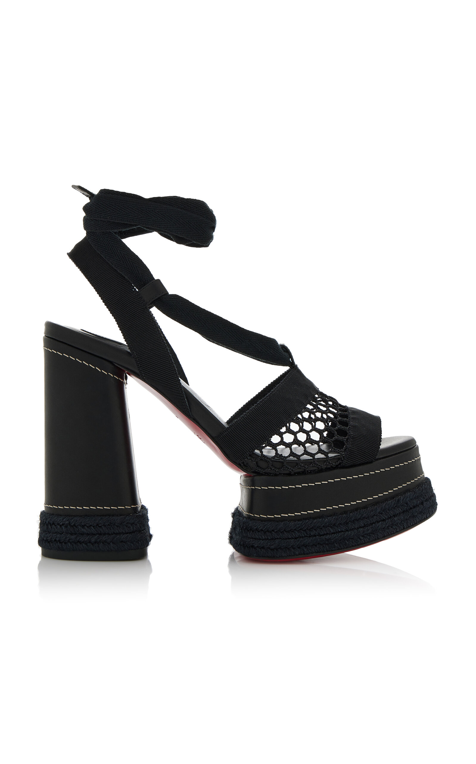 Christian Louboutin Toledissima 130mm Crocheted Platform Sandals