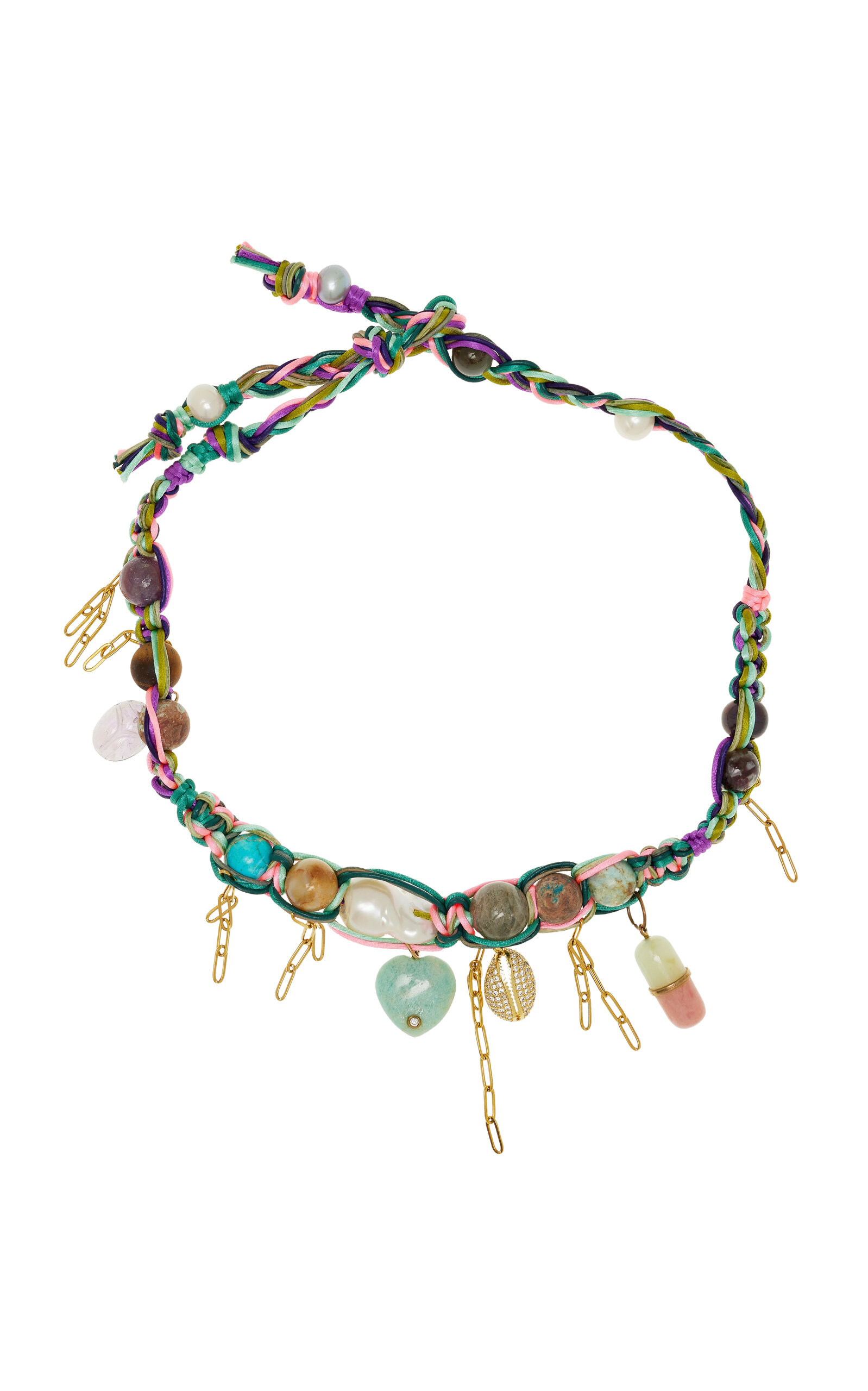 Joie Digiovanni Seeing Stars Trippin Lucky Charm Rockstar Choker In Purple