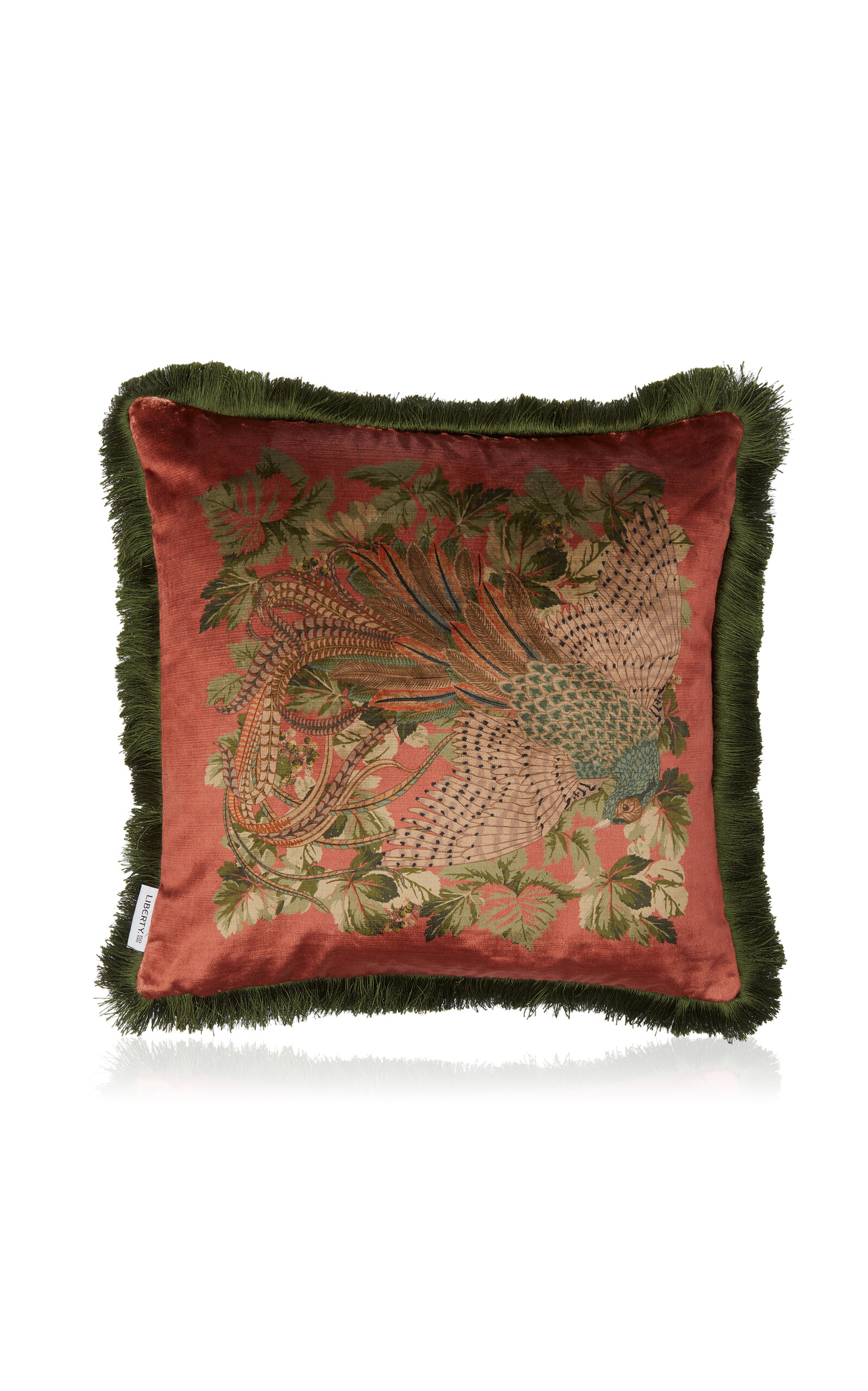 Liberty London Lady Amphora Velvet Cushion - Coral