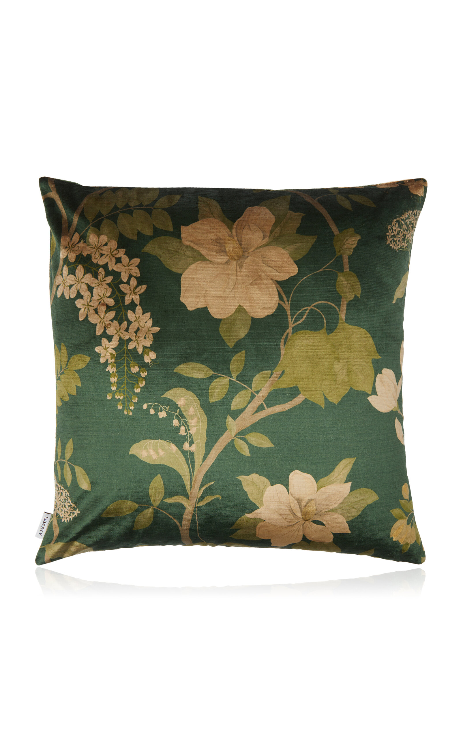 Liberty London Magical Plants Velvet Cushion In Green