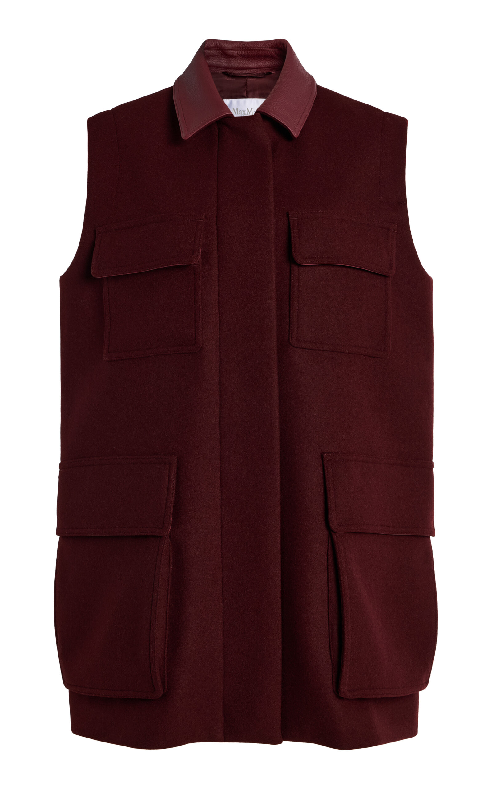 Max Mara Aeroso Wool-Cashmere Sleeveless Coat