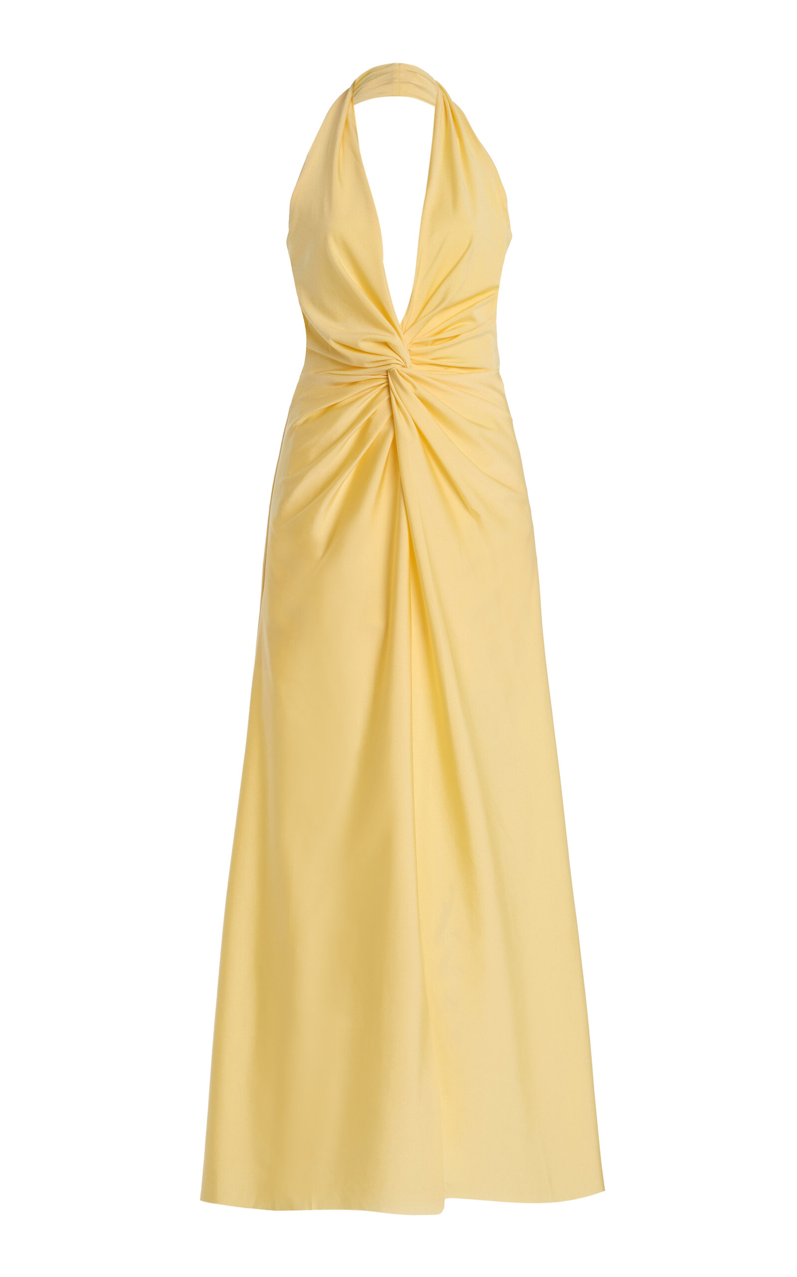 Andres Otalora Exclusive Mendra Jersey Maxi Halter Dress