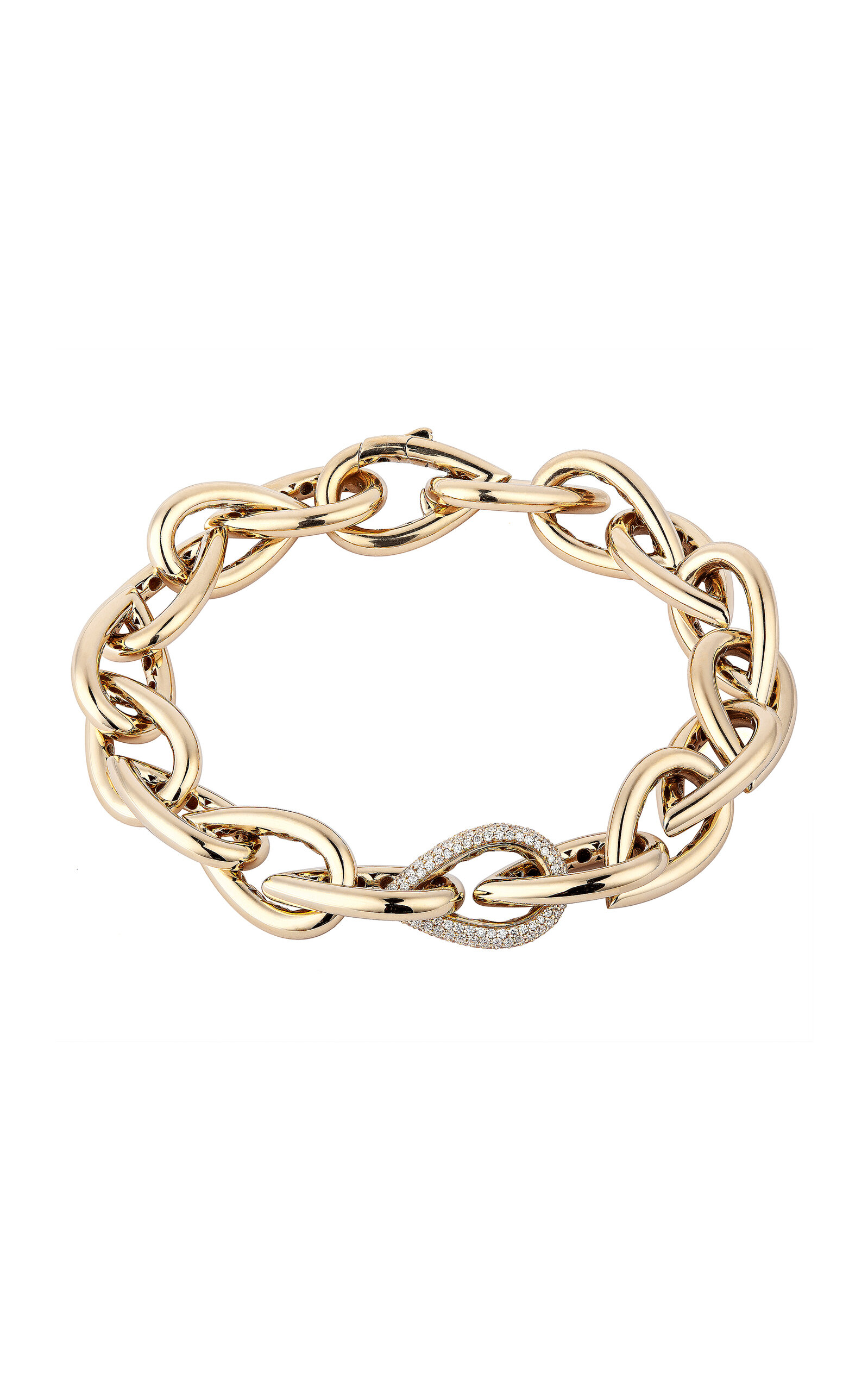 Engelbert 1920 Drop Link Chain Bracelet; 18k Yellow Gold In Gold