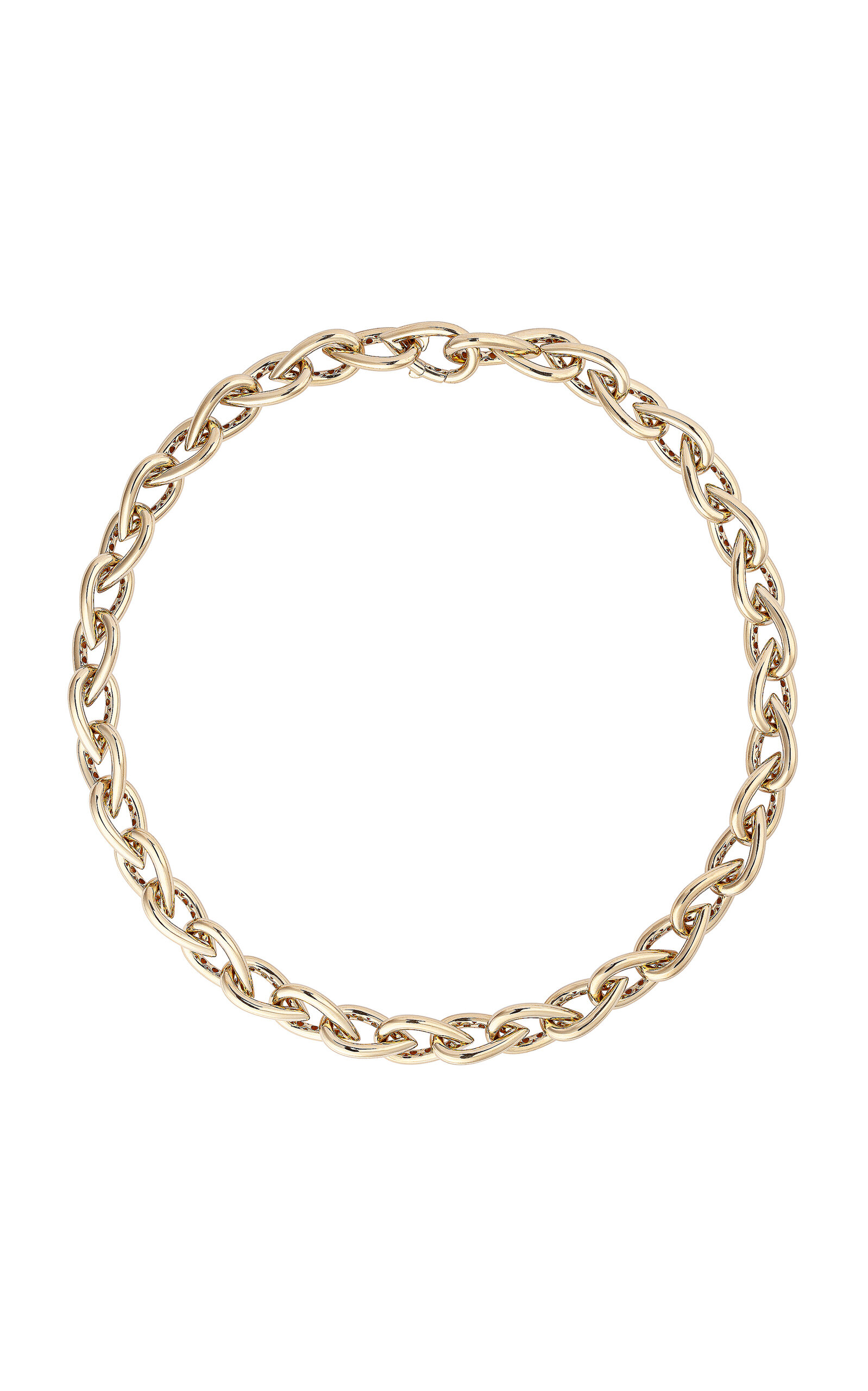Engelbert 1920 Drop Link Chain Necklace; 18k Yellow Gold In Gold