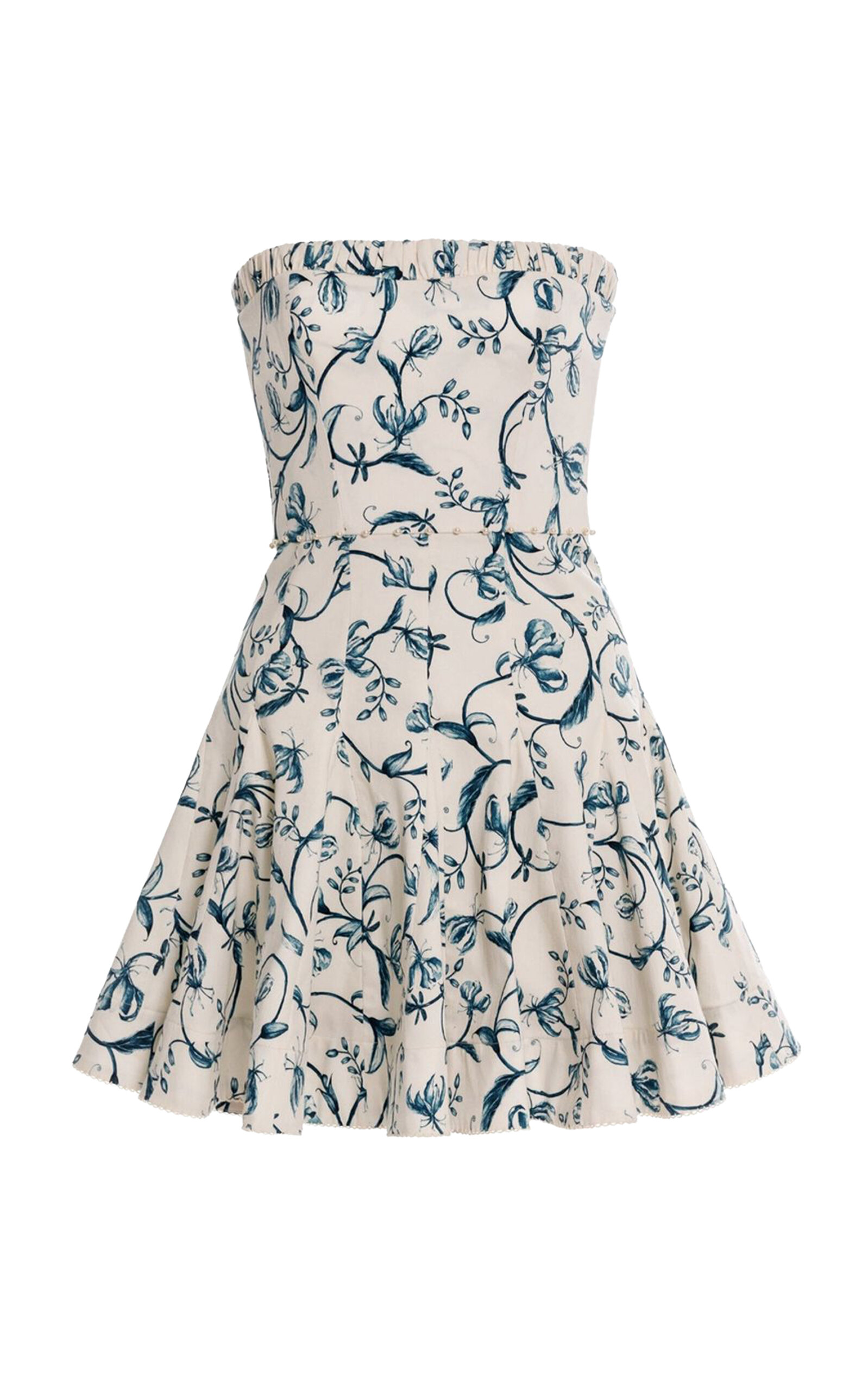 Agua By Agua Bendita Caudal Gloriosa Strapless Mini Dress In Neutral