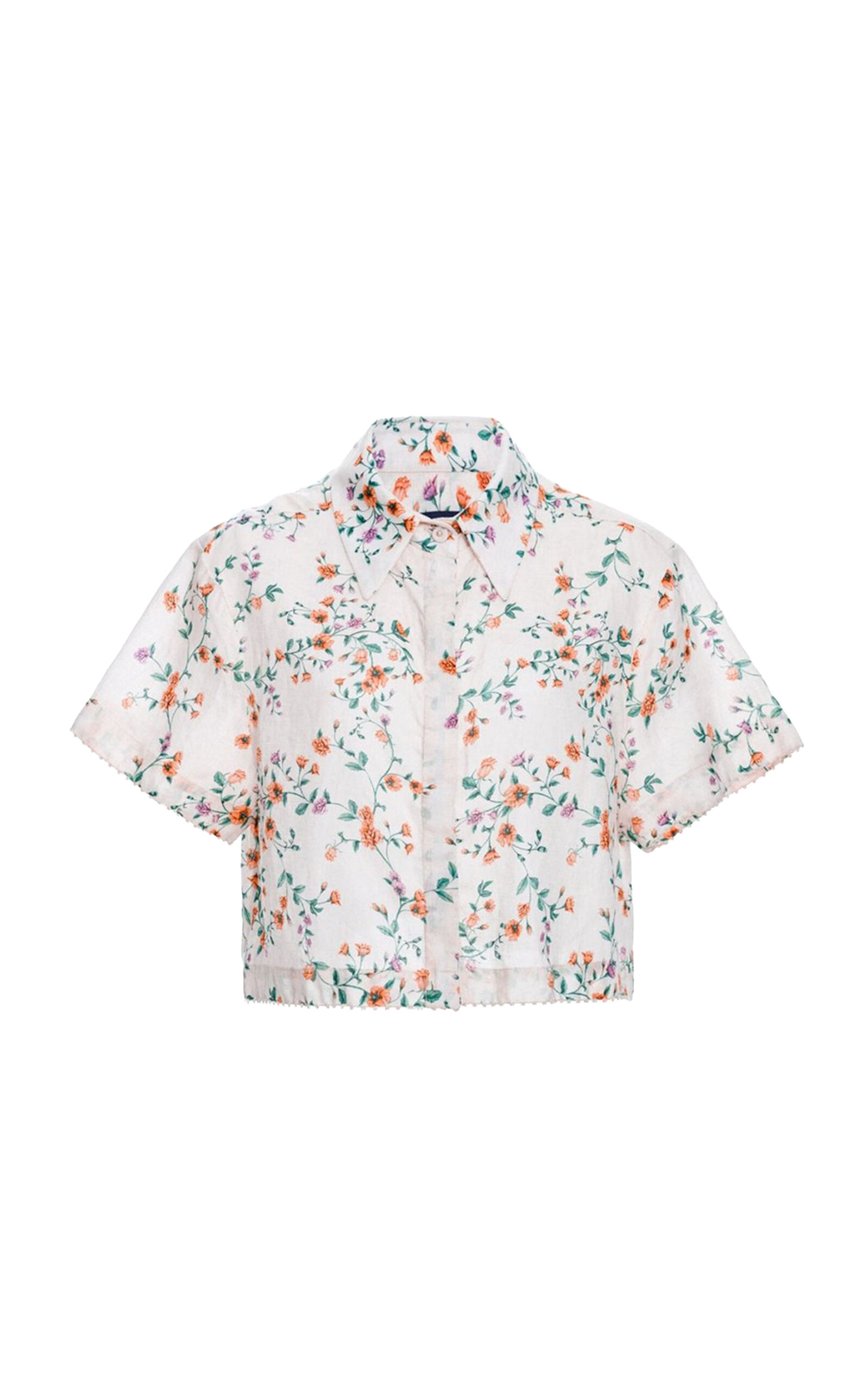 Agua by Agua Bendita Virtuosa Chinesis Cropped Shirt - Multi