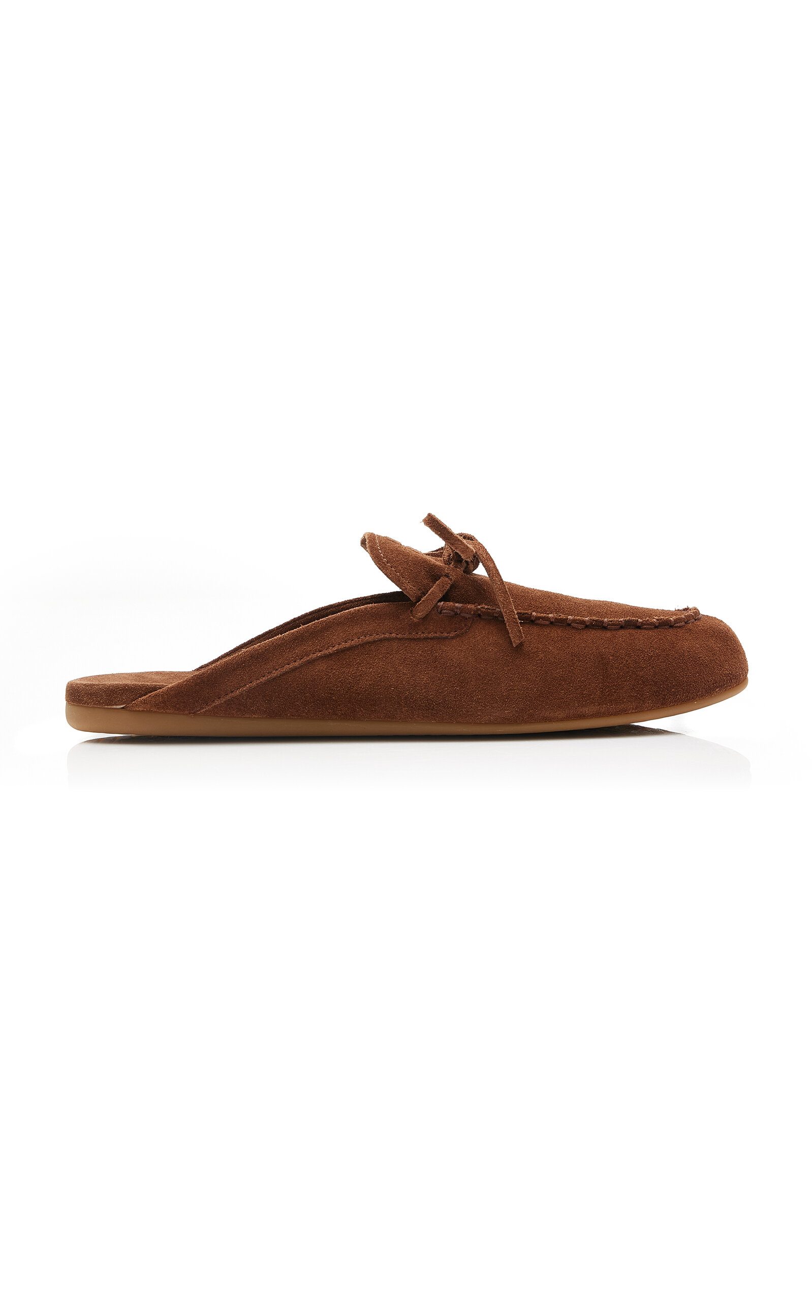 Miu Miu Mocassini Suede Flats In Tan