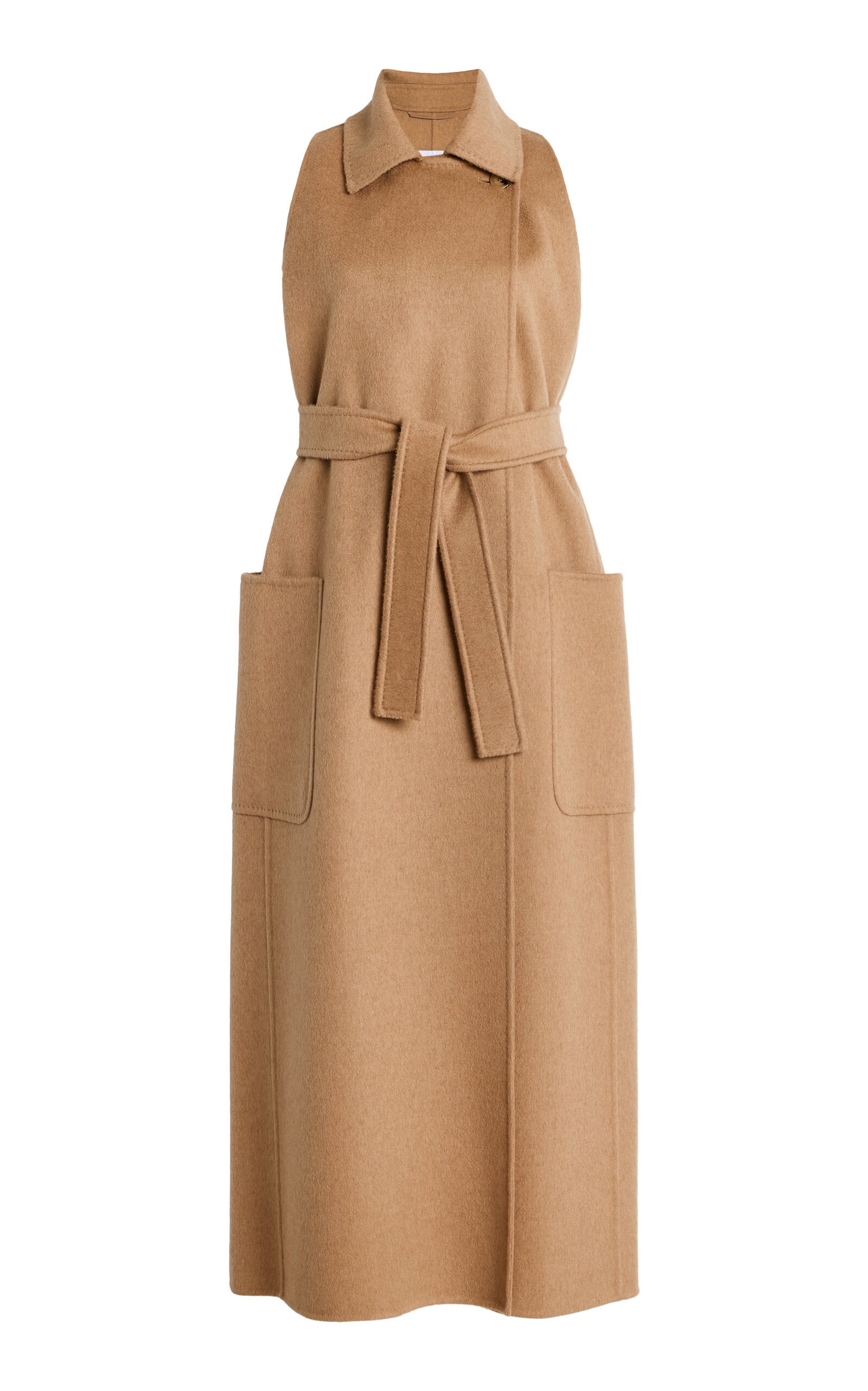 Max Mara Berline Camelwool Sleeveless Coat