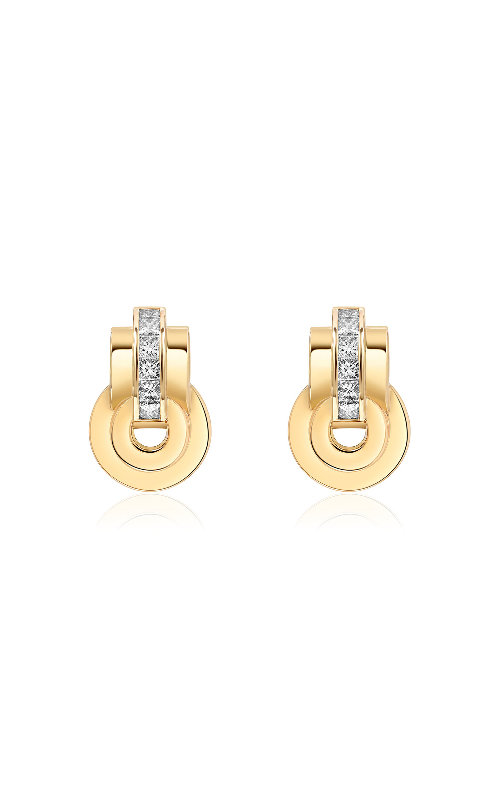 State Property Raisina 18k Yellow Gold Diamond Earrings In Gold