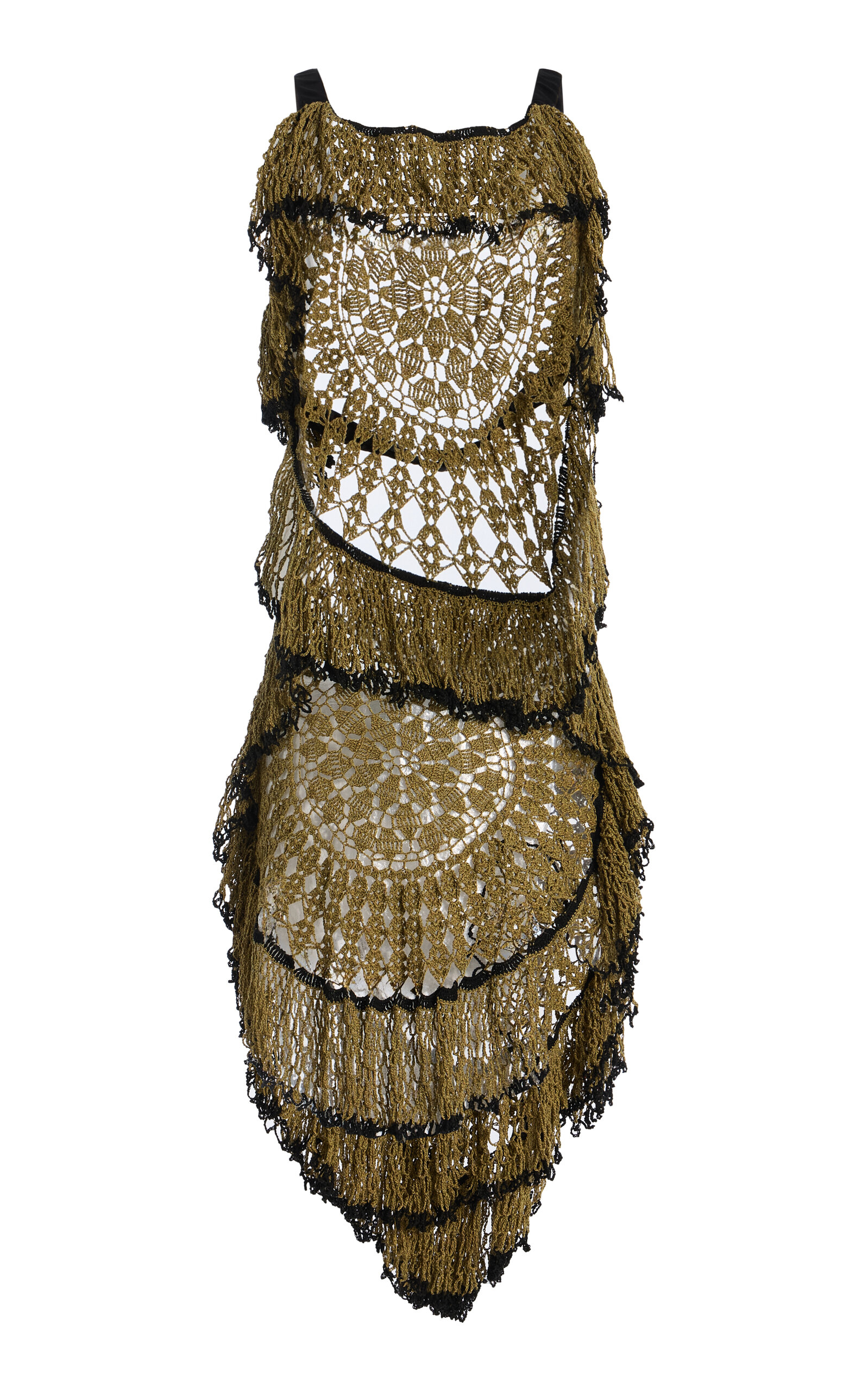 Diotima Trio Web Cotton-Crochet Mini Dress - Women's Clothing