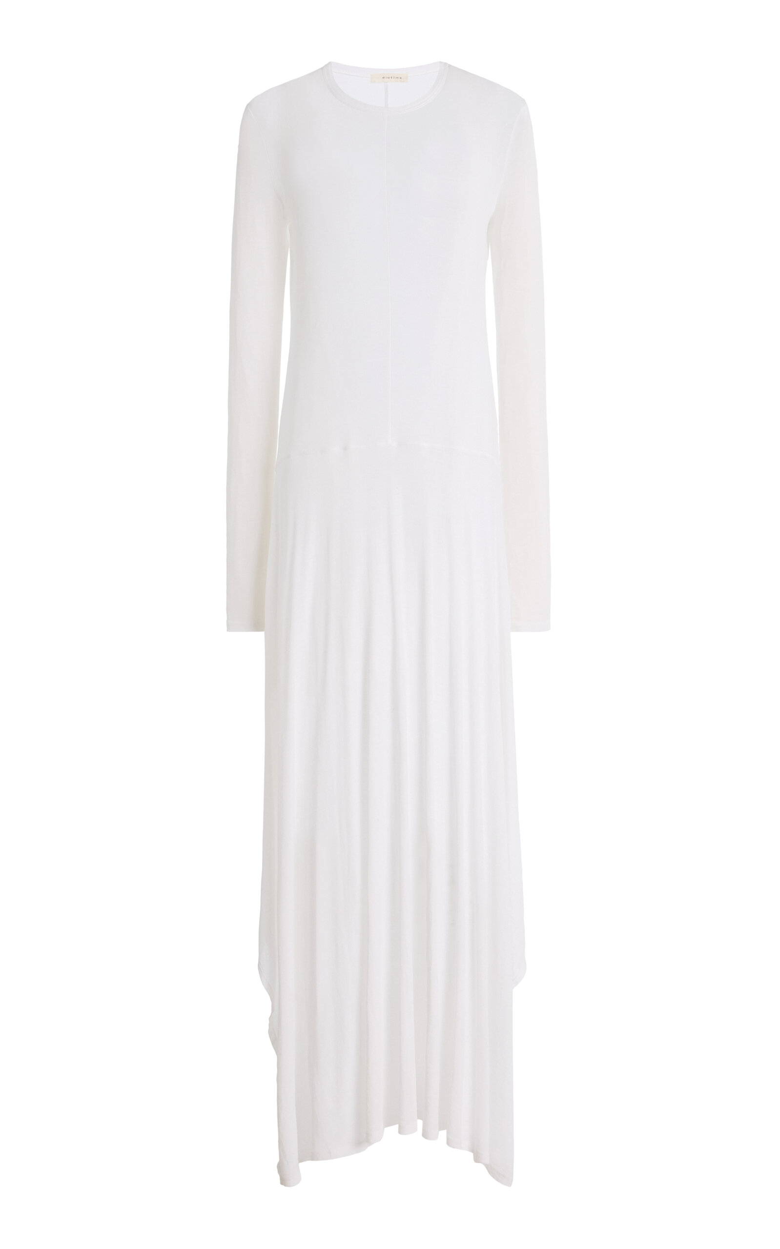 Diotima Veil Asymmetric Cotton Maxi Dress - Women's Clothing