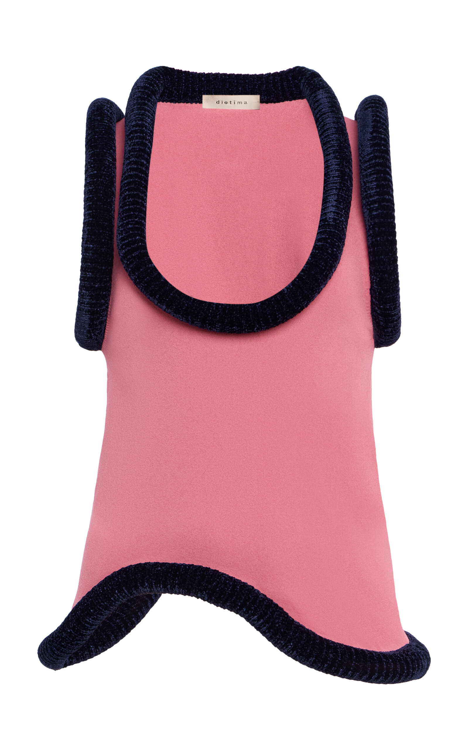 Diotima Marigot Velvet-Trimmed Knit Top