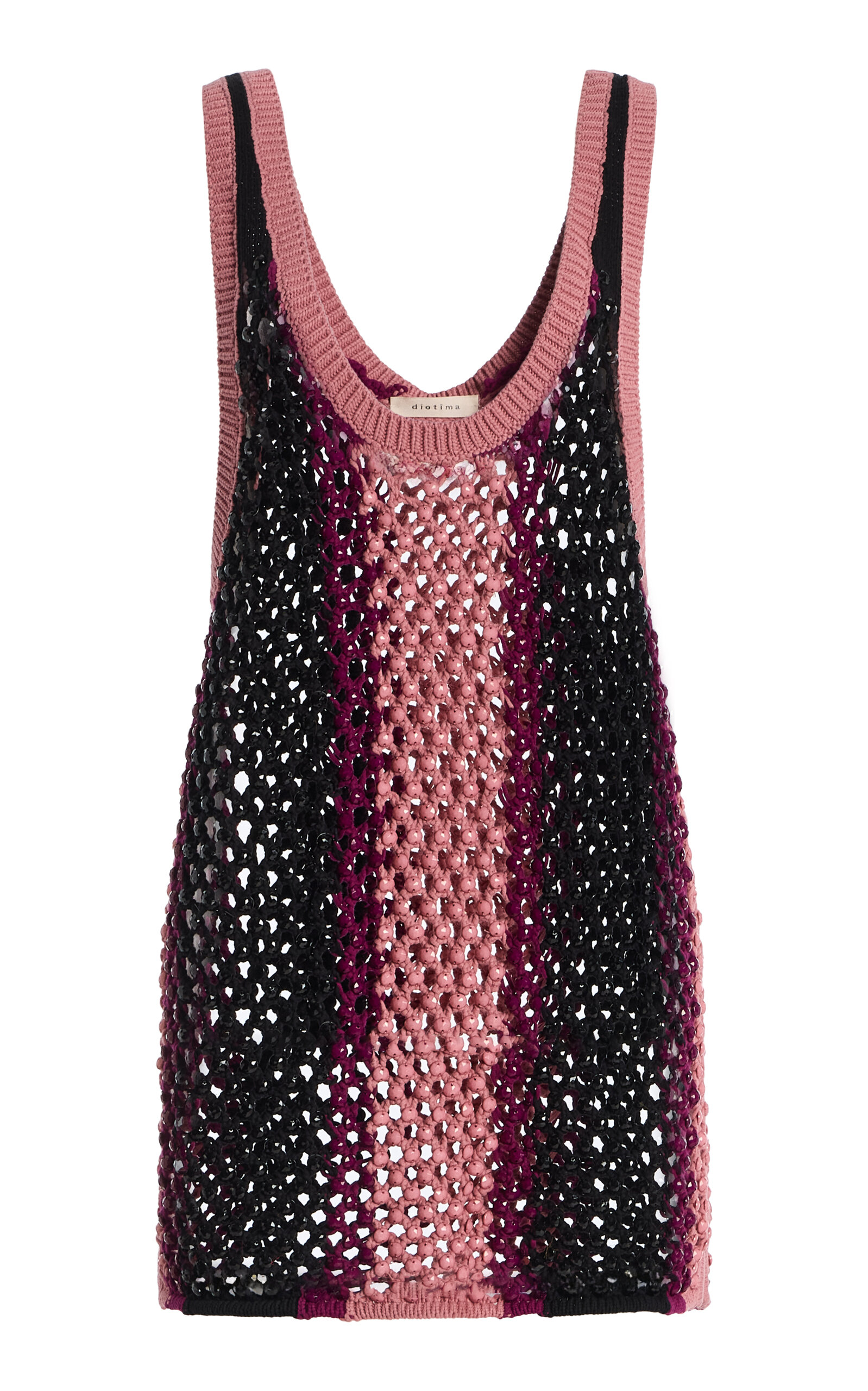 Diotima Striped Dennis Marina Crochet Top - Women's Clothing