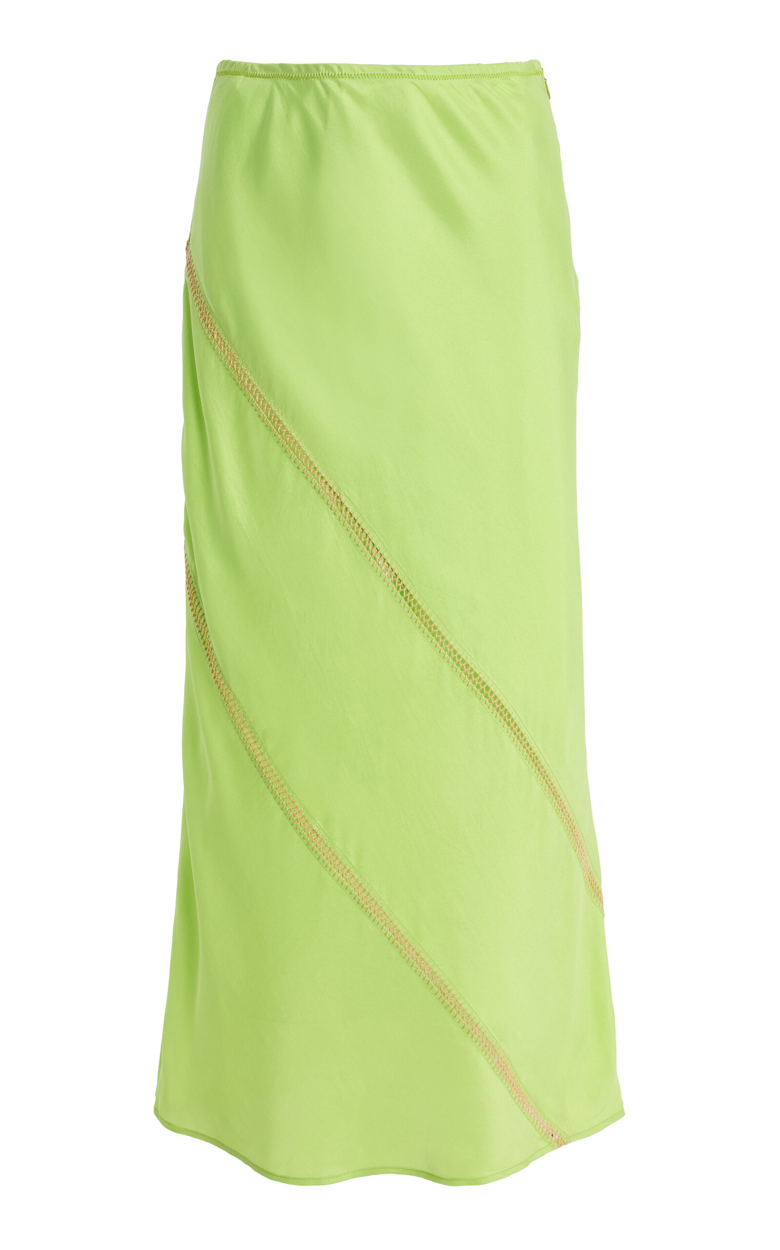 Diotima Tobago Embroidered Silk Skirt