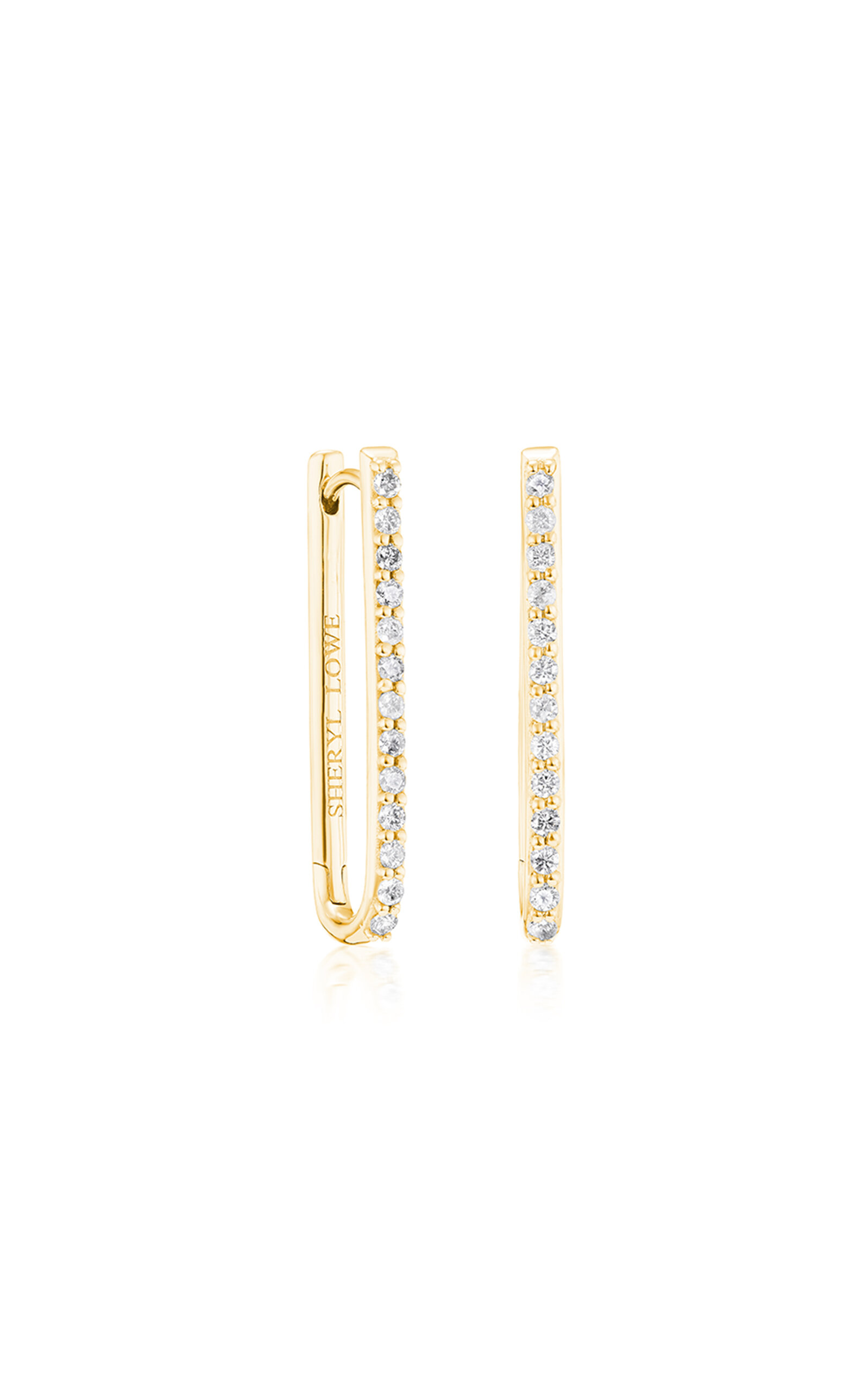 Sheryl Lowe 14k Yellow Gold Diamond Earrings In Gold
