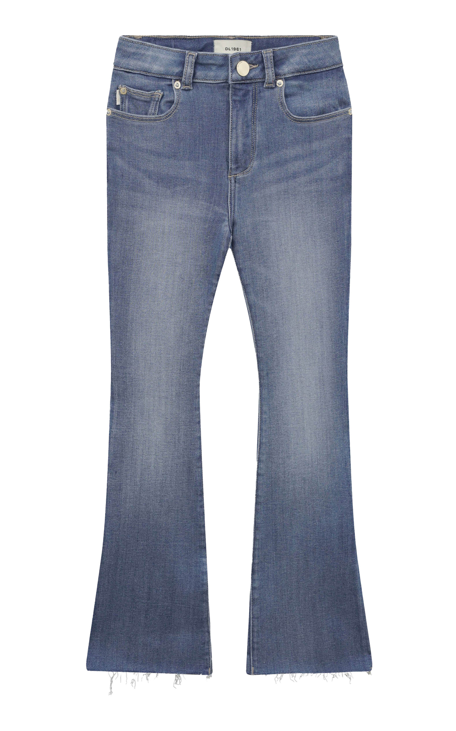 DL1961 Kids' Claire Stretch High-Rise Bootcut Jeans
