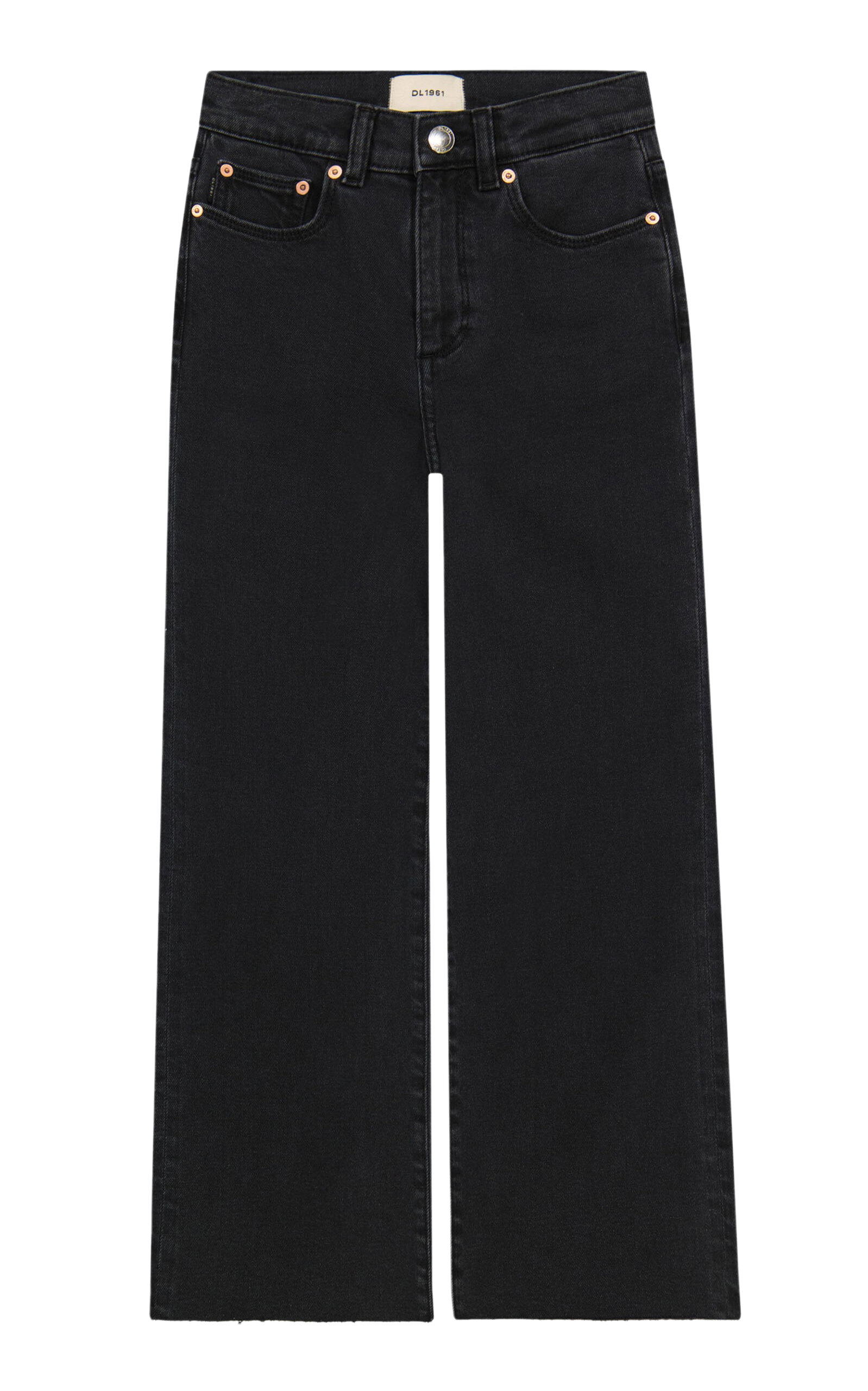DL1961 Kids' Lily Stretch High-Rise Wide-Leg Jeans