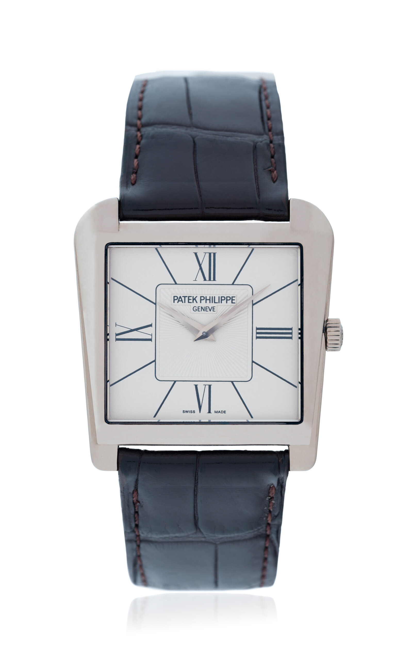 Stephanie Windsor Vintage Patek Philippe Trapeze Watch In White